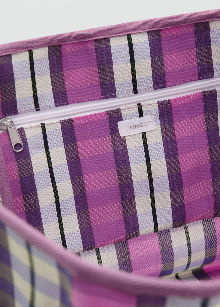 Printed tote bag — Lilac