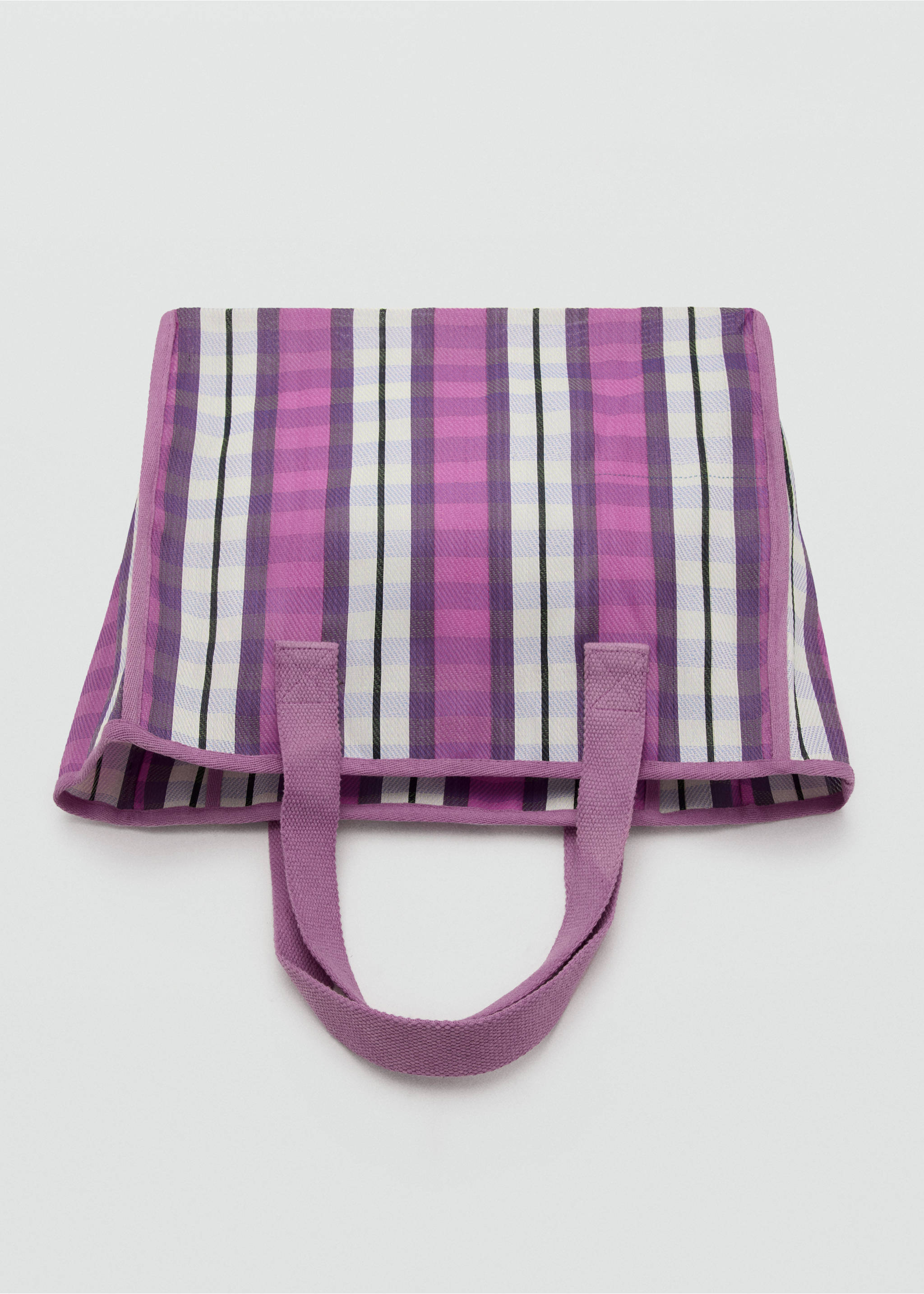 Carteira de estilo tote estampada - Pormenor do artigo 2, Lilás. Ref: 27085955-00.