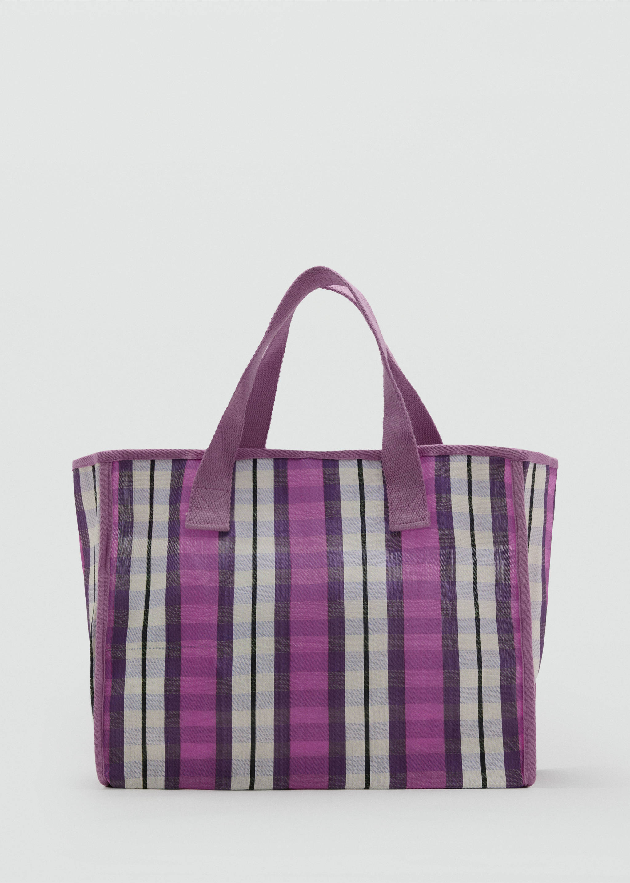 Printed tote bag - Article without model, Lilac. Ref: 27085955-00.