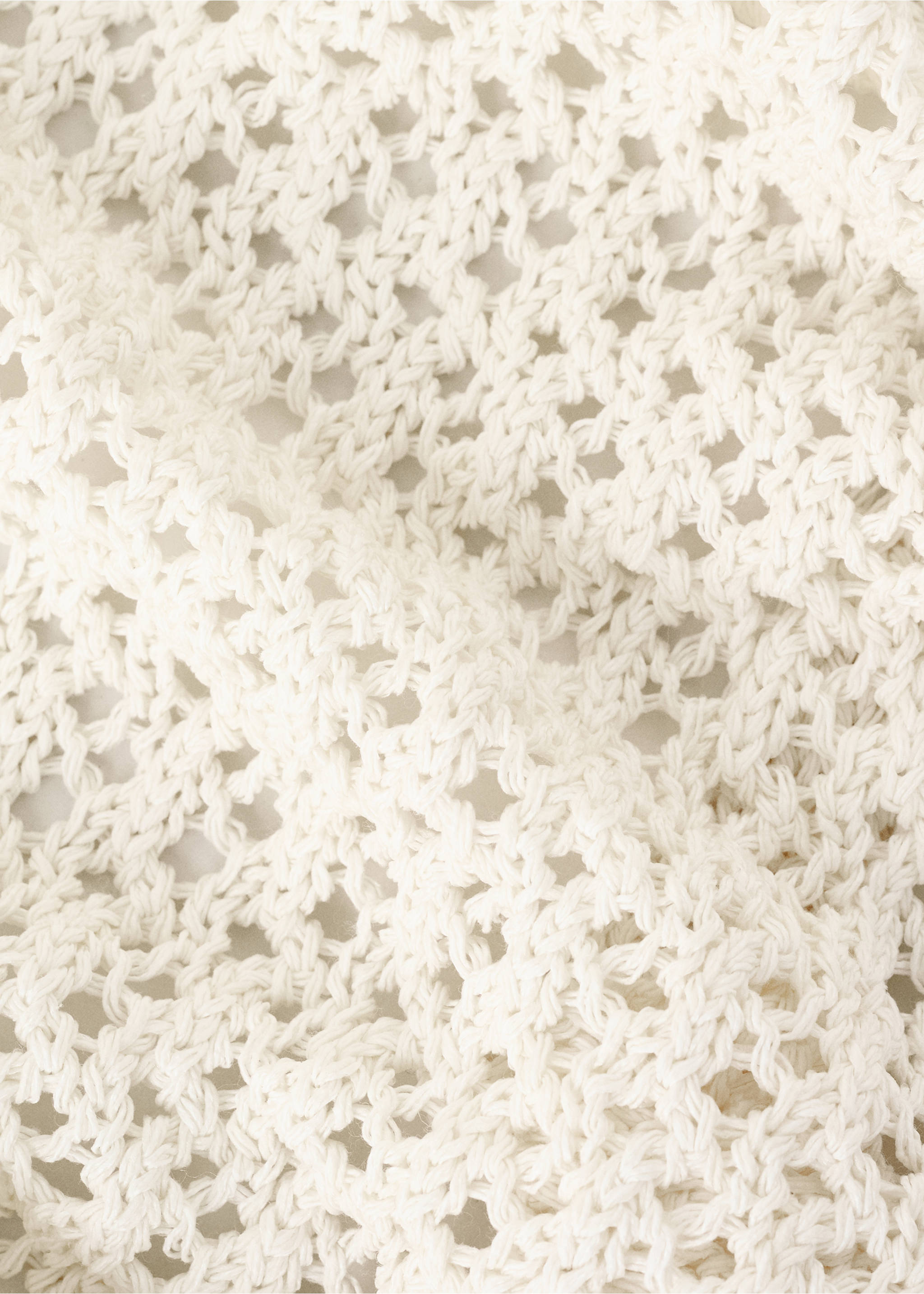 Châle maille ajourée - Détail de l'article 1, Écru. Ref: 27085957-00.