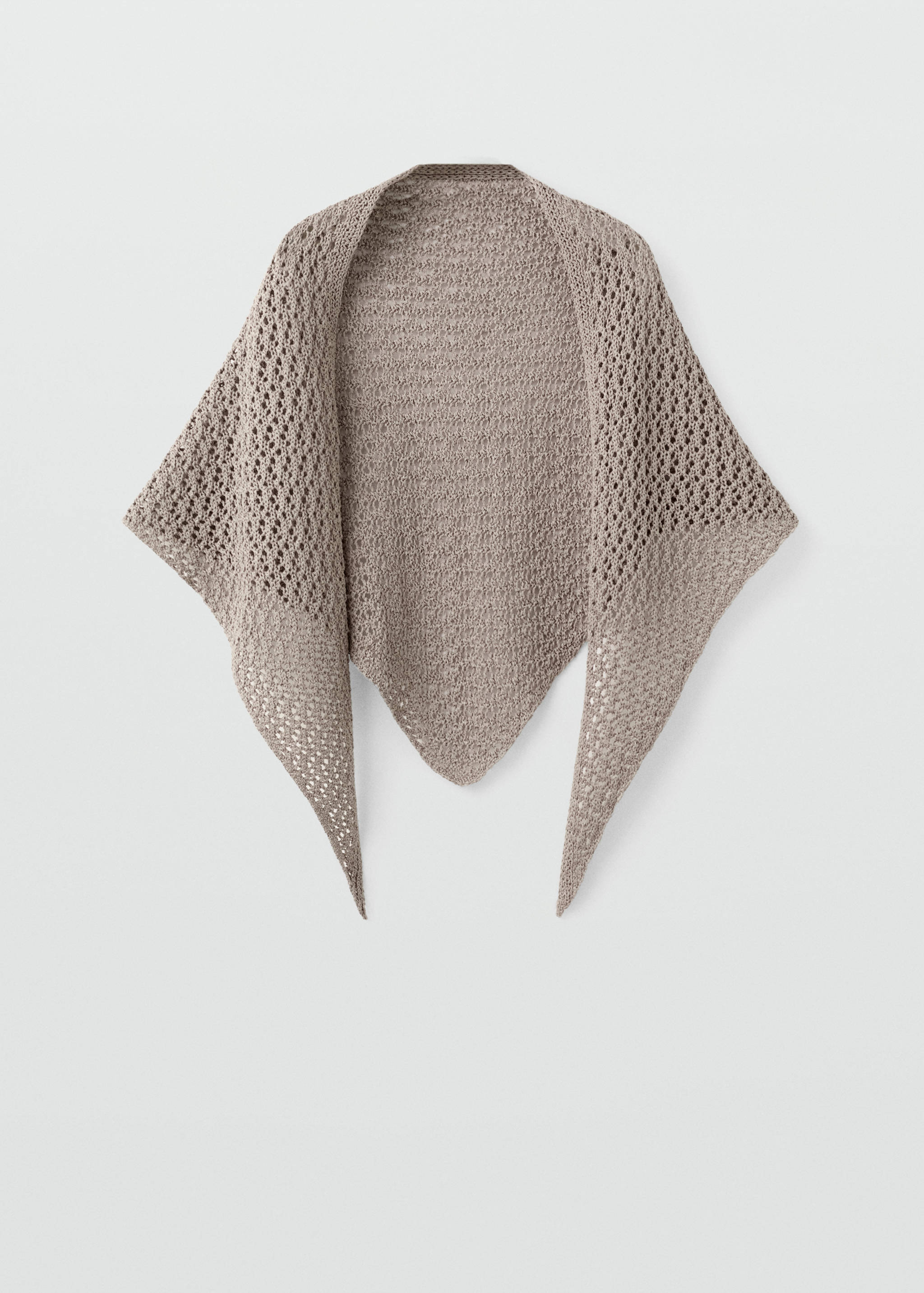 Openwork knit shawl - Article without model