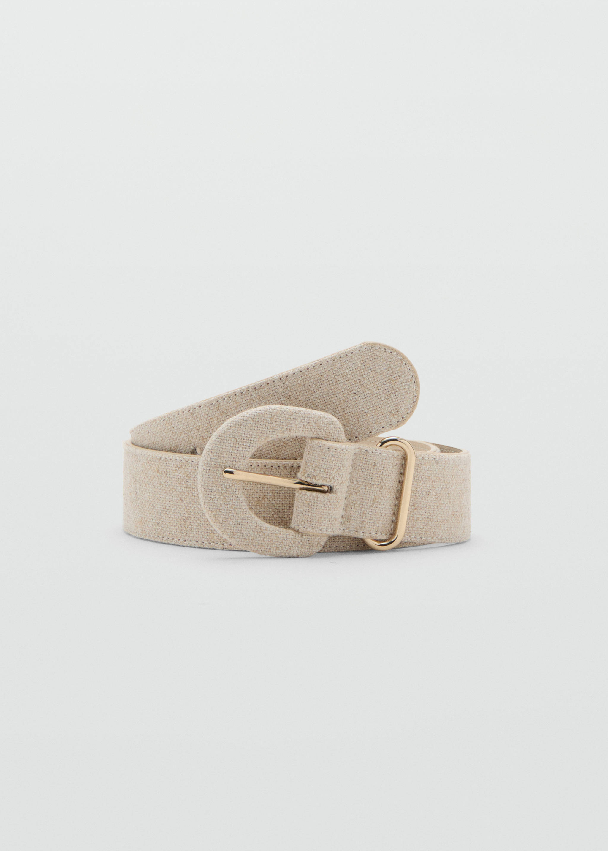 Cotton and linen-blend belt - Article without model