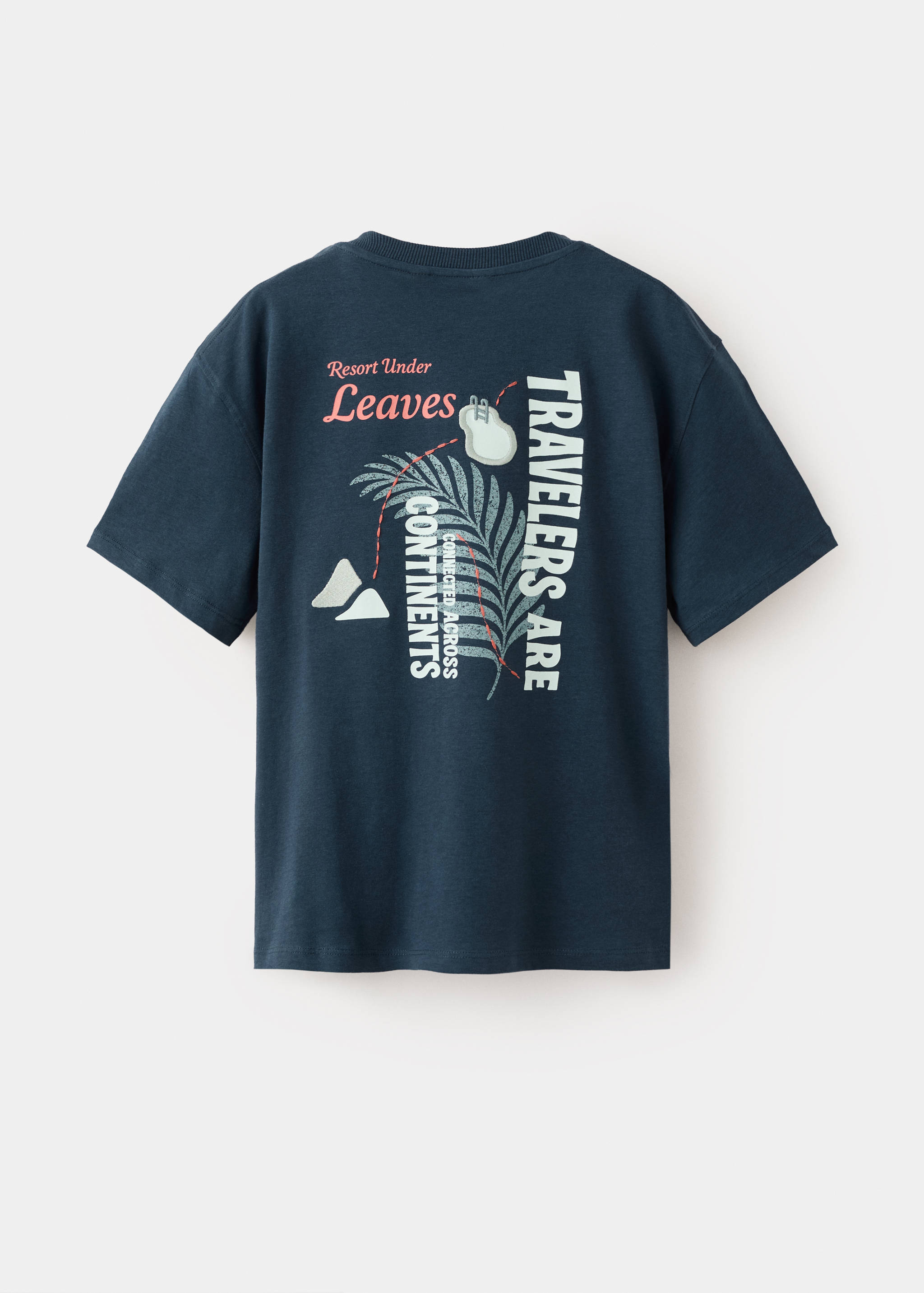 Printed cotton-blend t-shirt - Reverse of the article