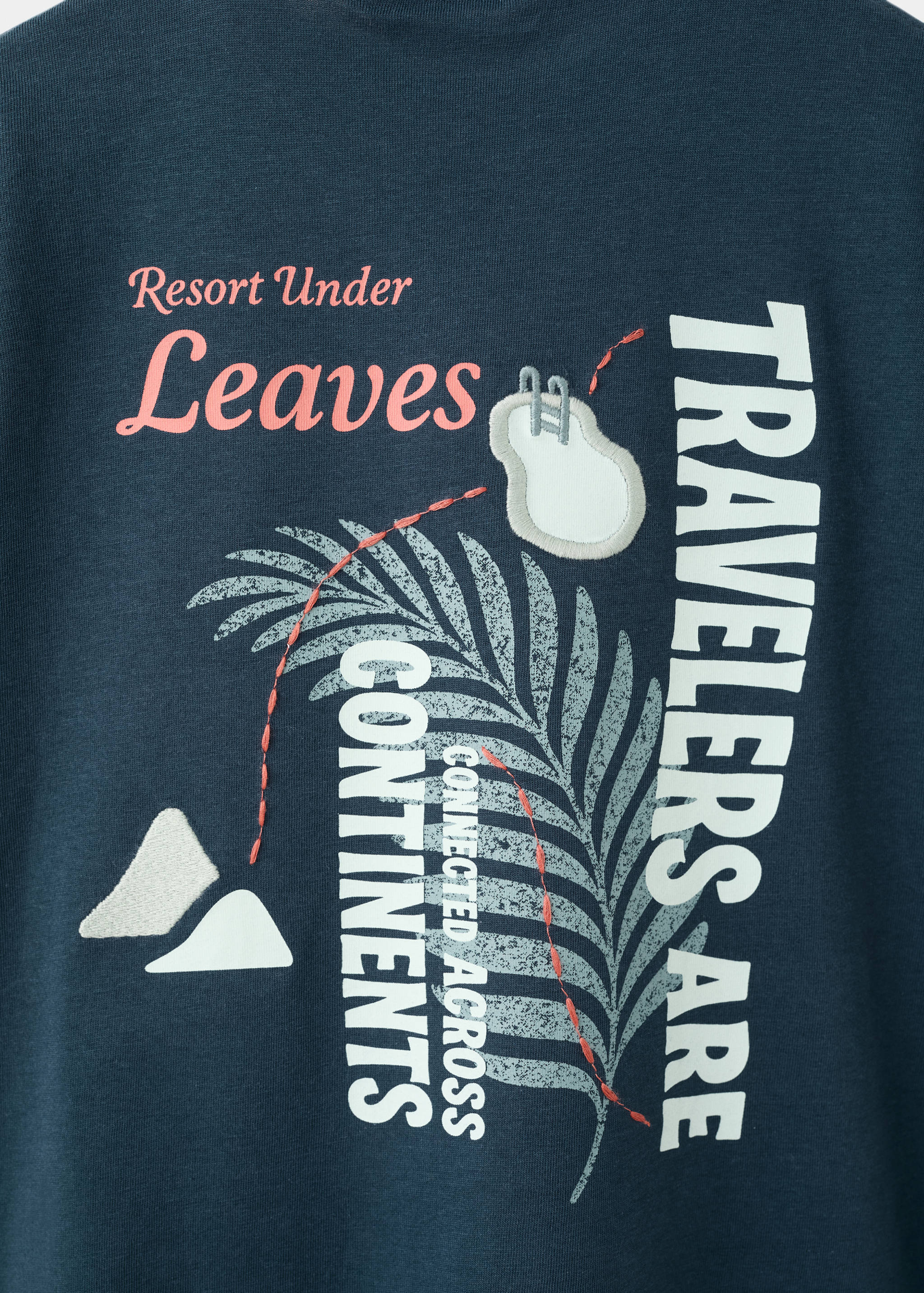 Printed cotton-blend t-shirt - Details of the article 0