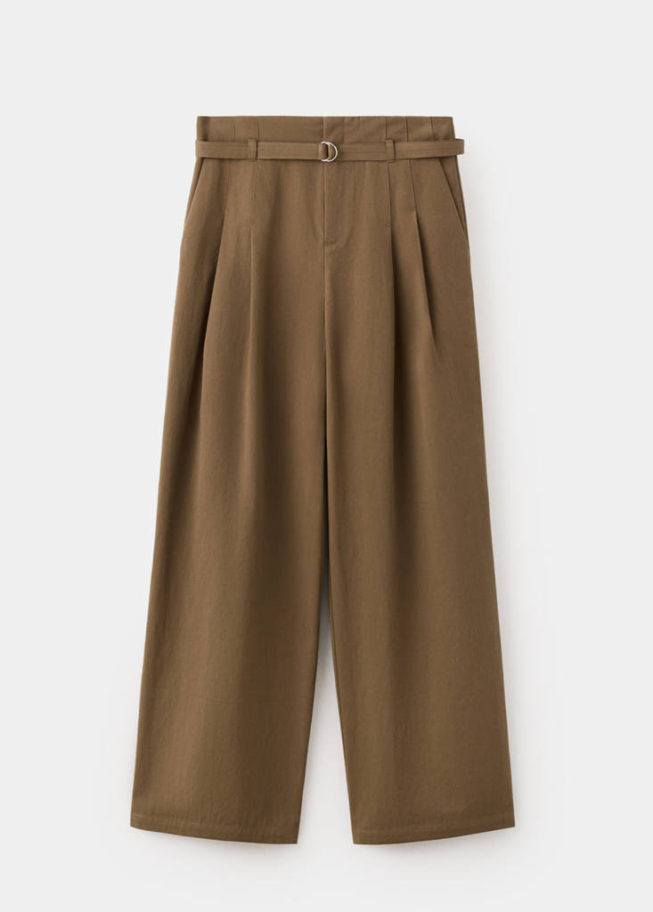 Trousers with belt loops — Khaki
