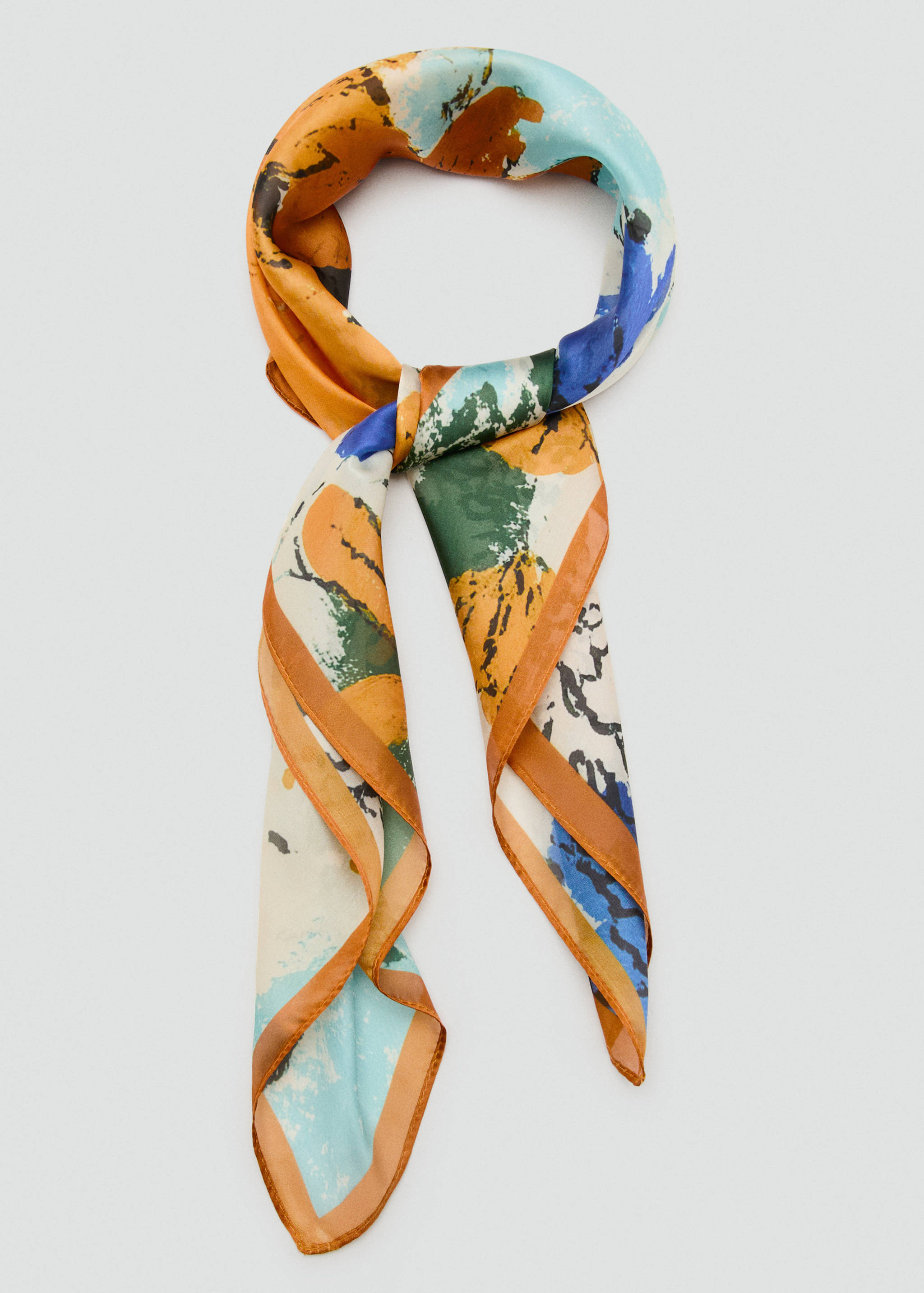 Floral print scarf - Details of the article 1