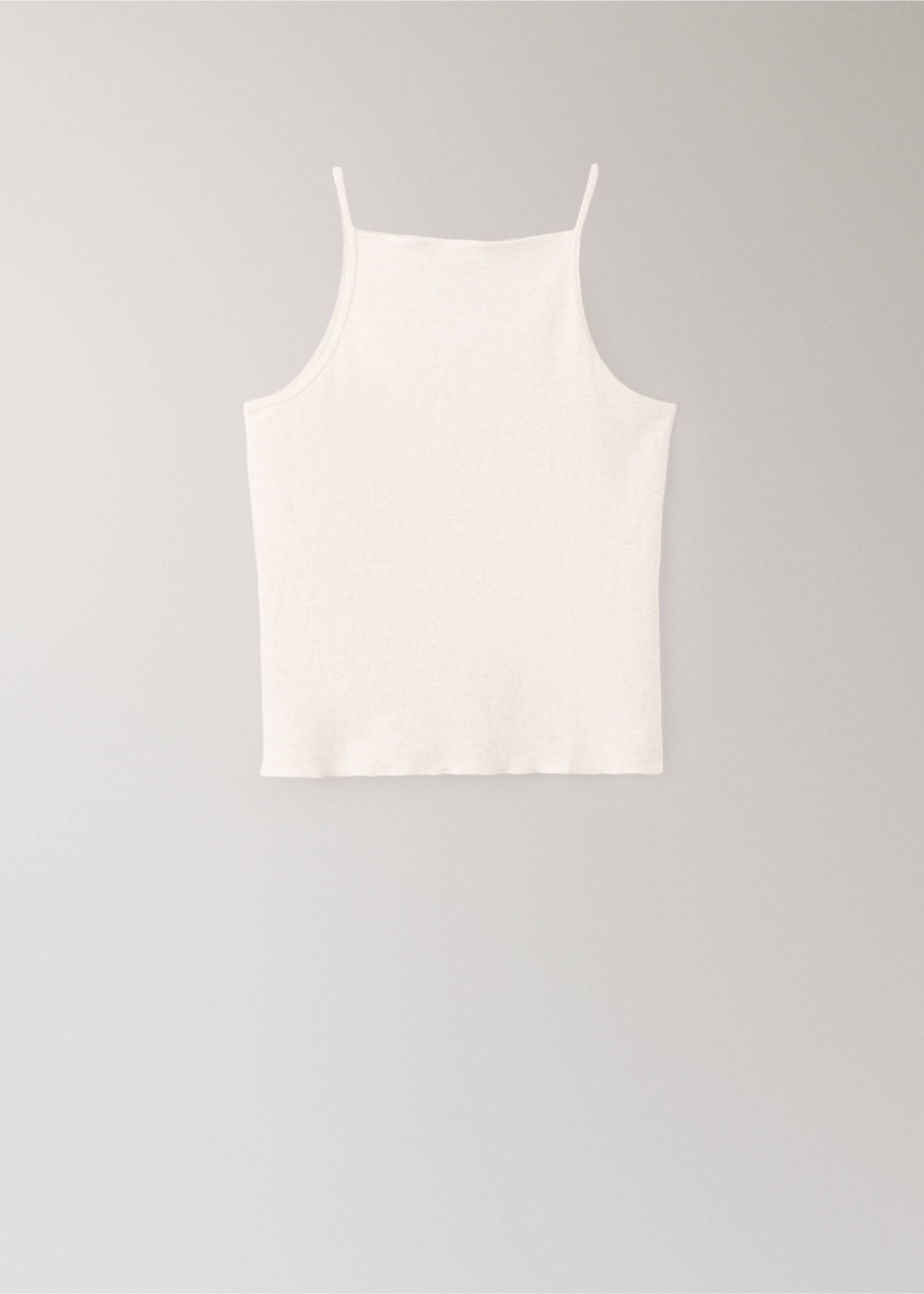 Thin strap pyjama top - Article without model, Beige. Ref: 27085971-00.