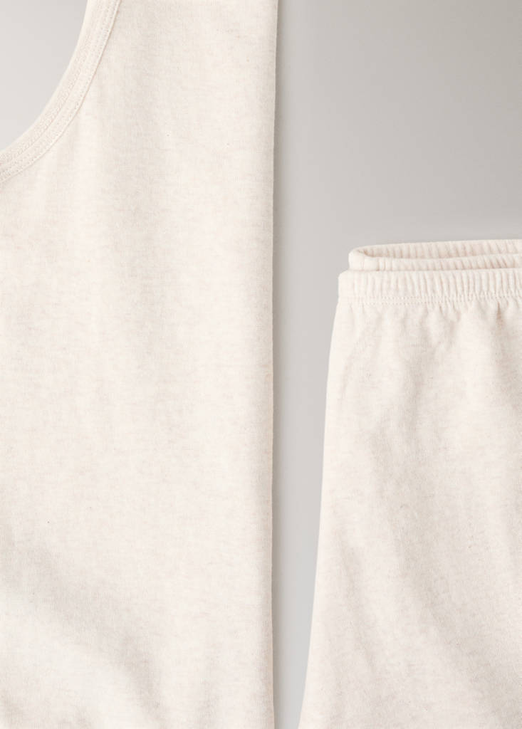 Thin strap pyjama top — Beige