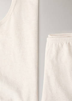 Thin strap pyjama top — Beige 8