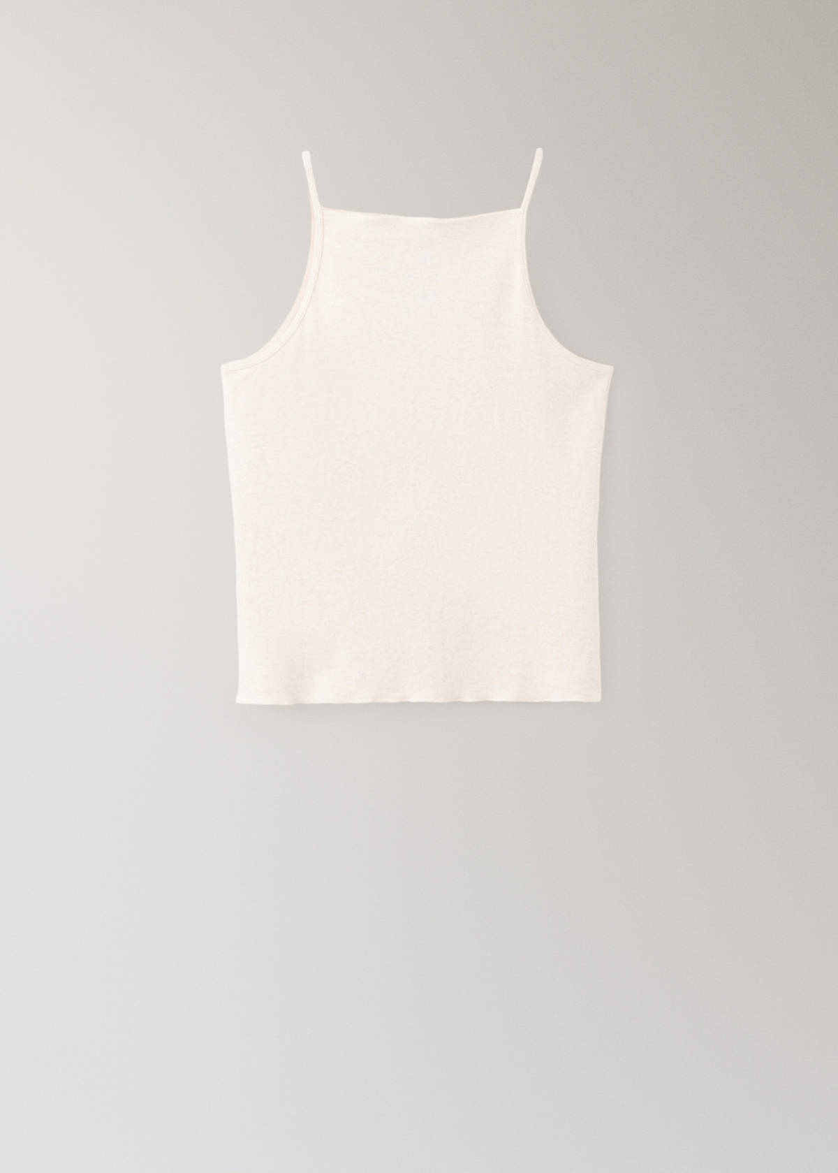 Thin strap pyjama top — Beige