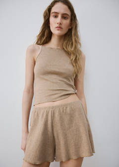 Thin strap pyjama top — Medium Brown 1