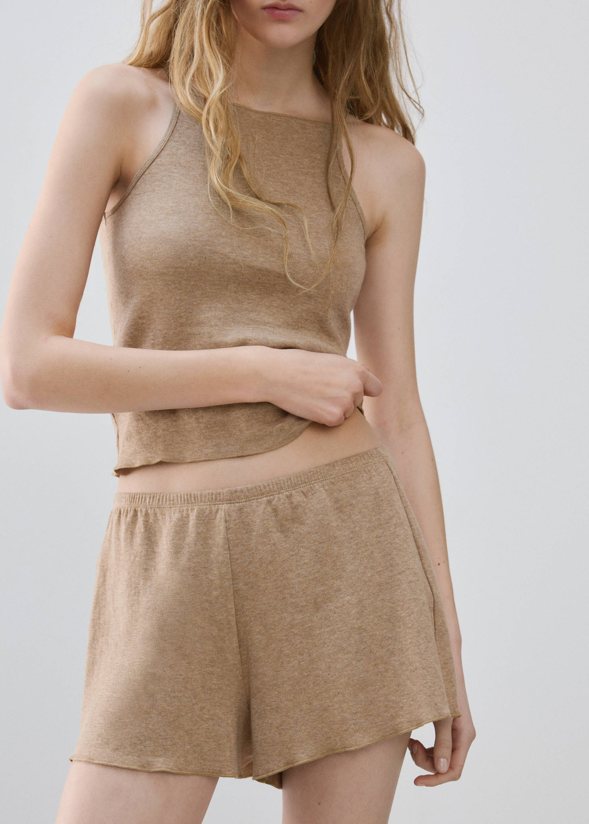 Thin strap pyjama top - Details of the article 6