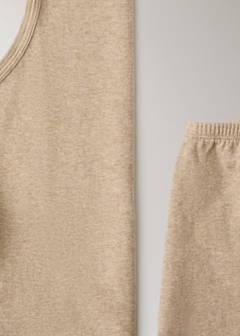 Thin strap pyjama top — Medium Brown 9