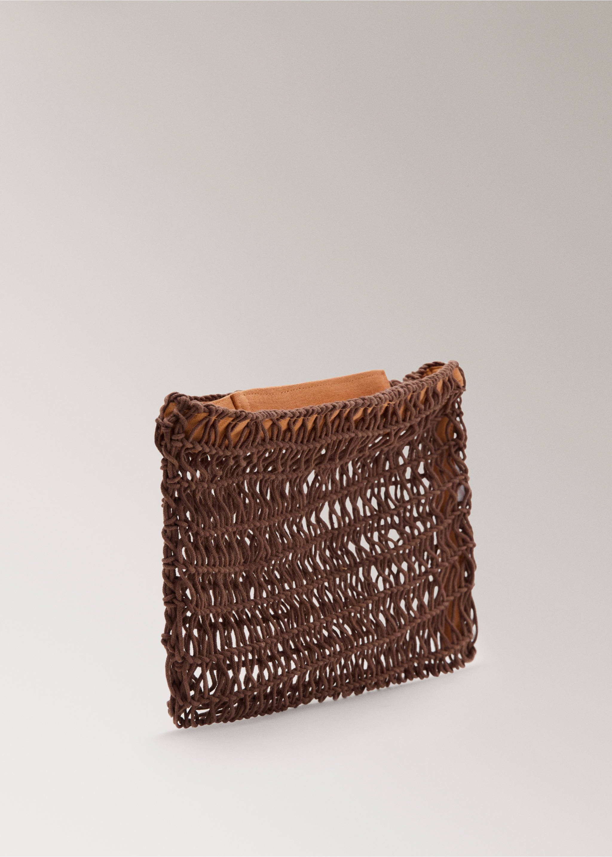 Red cotton wash bag - Medium plane, Brown. Ref: 27085974-00.