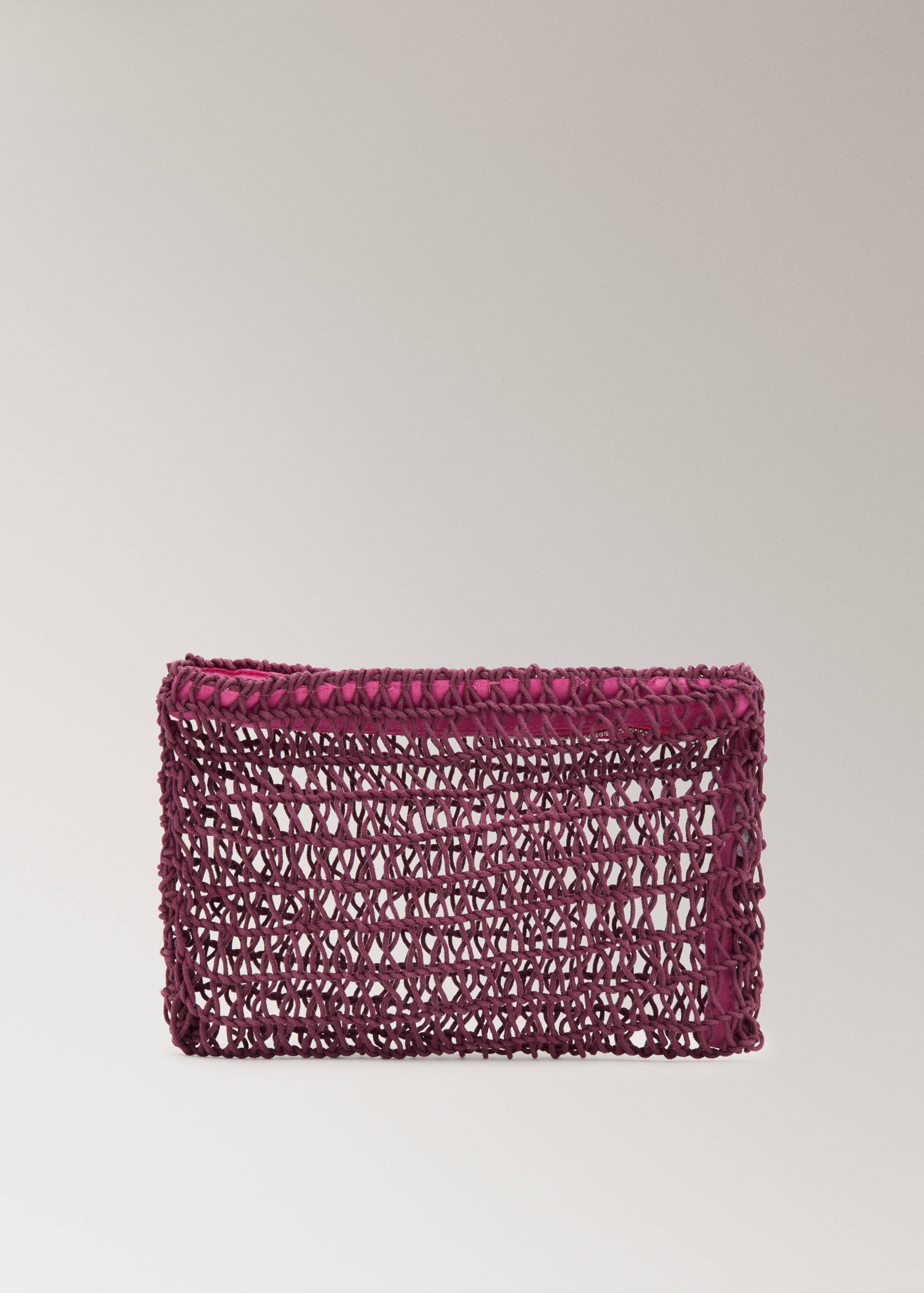 Red cotton wash bag - Article without model