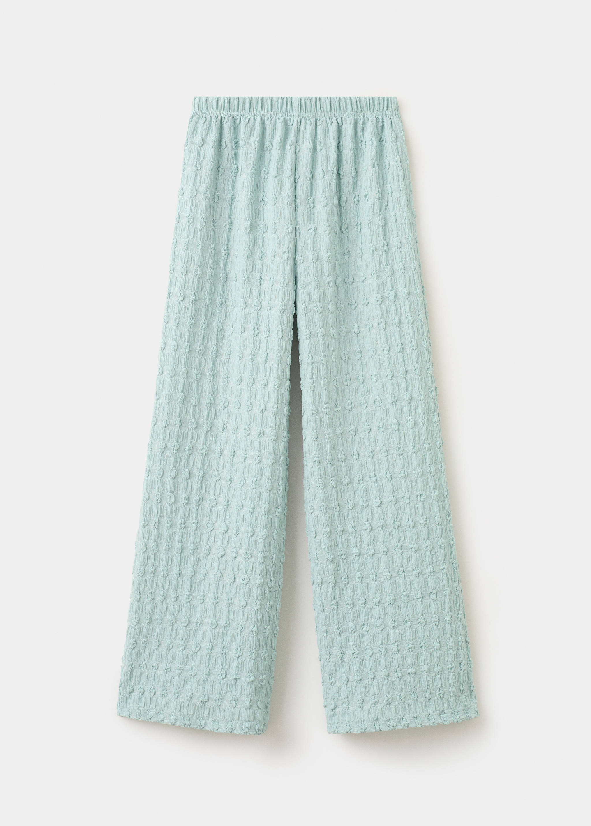 Textured flowy trousers - Article without model