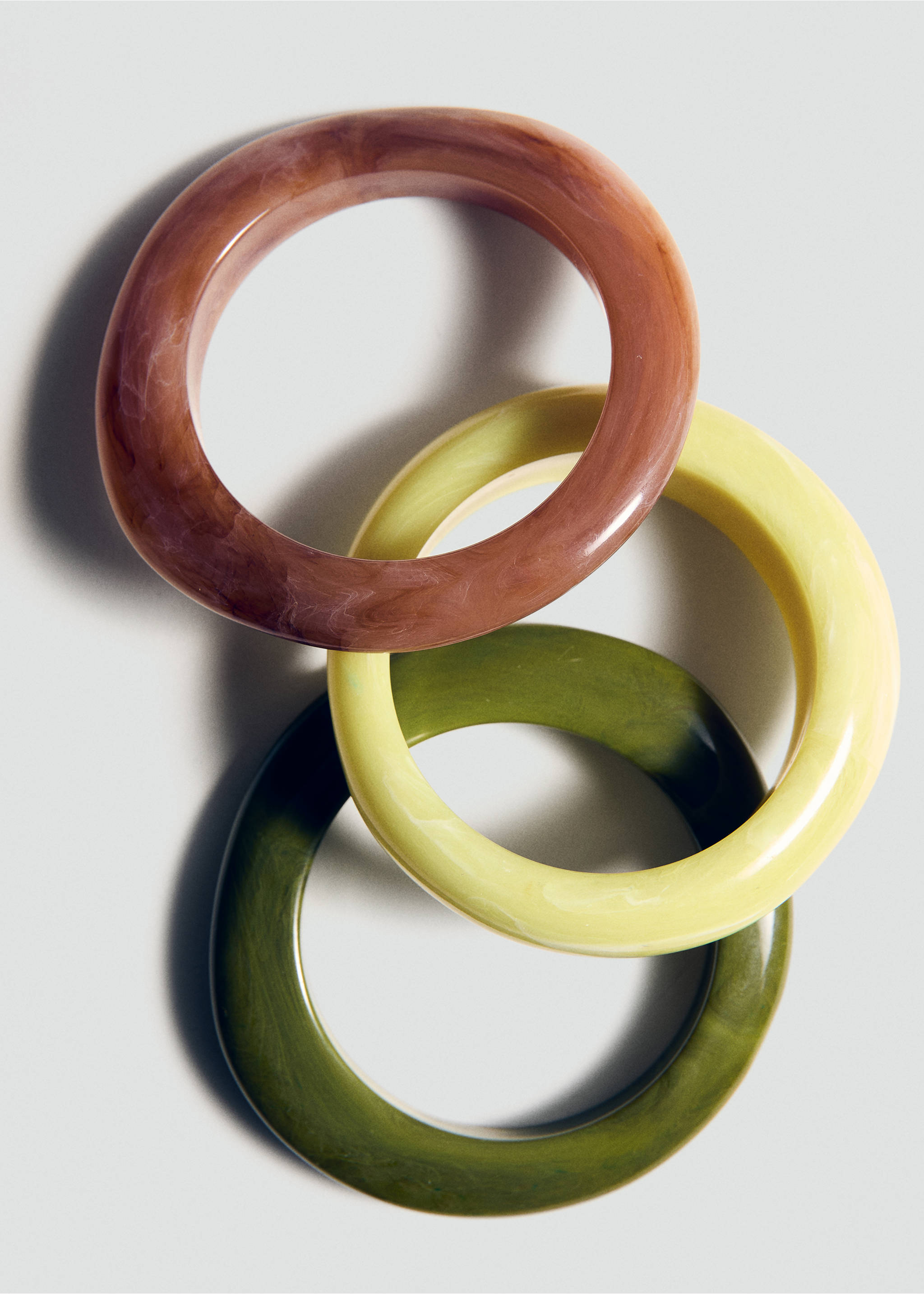 Lot 3 maxi bracelets volume combinés - Détail de l'article 5, Vert pastel. Ref: 27085977-00.