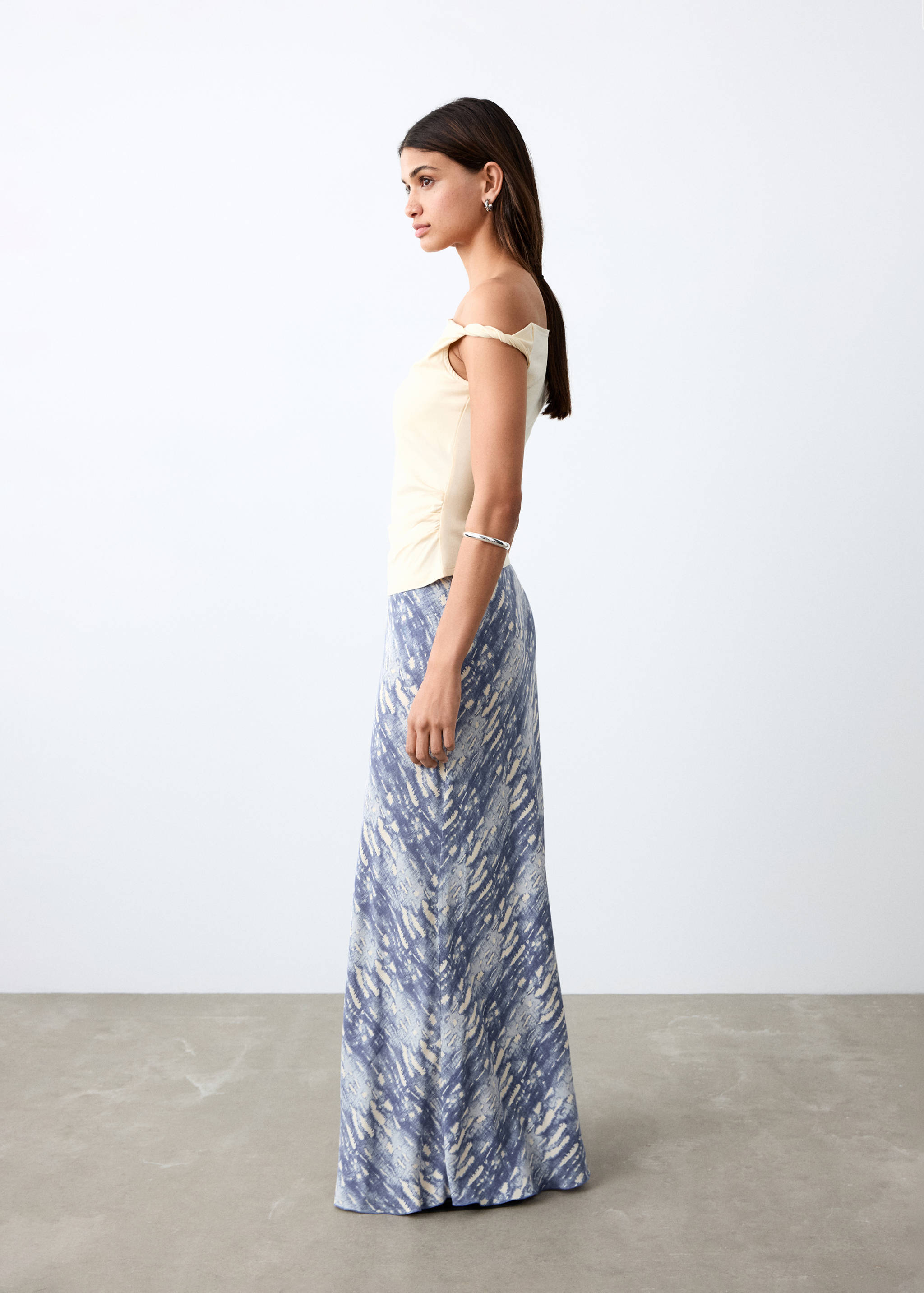 Printed long skirt - Medium plane
