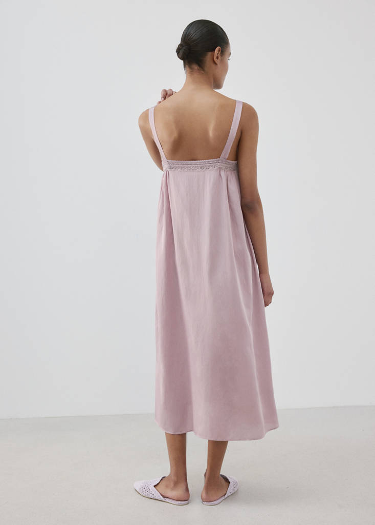 Nightdress with cut-out details — Purple