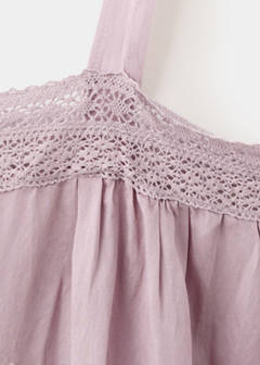 Nightdress with cut-out details — Purple 9