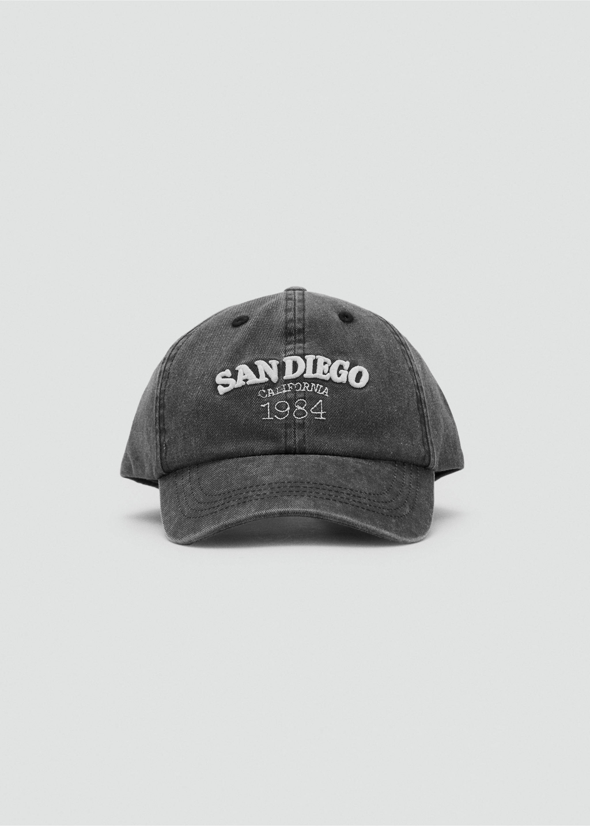 Gorra texto bordado - Artículo sin modelo, Negro. Ref: 27085982-00.