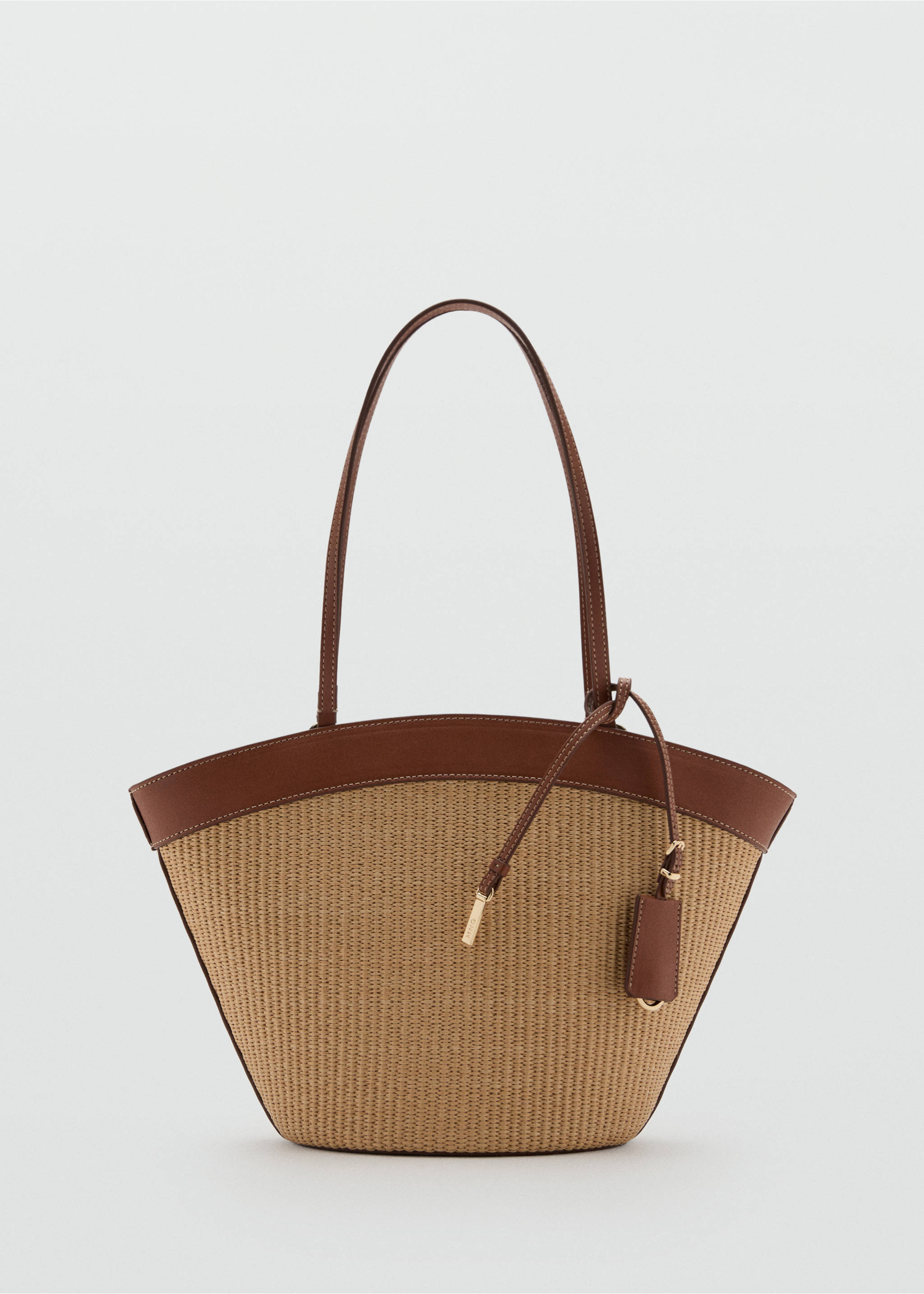 Bolso shopper canvas contraste - Artículo sin modelo, Cuero. Ref: 27085983-00.