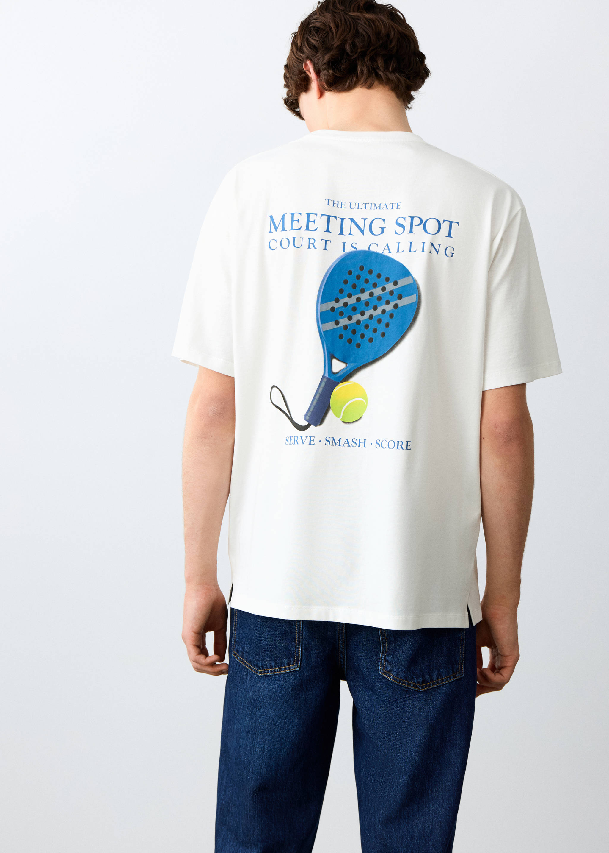 Camiseta algodón estampada - Reverso del artículo