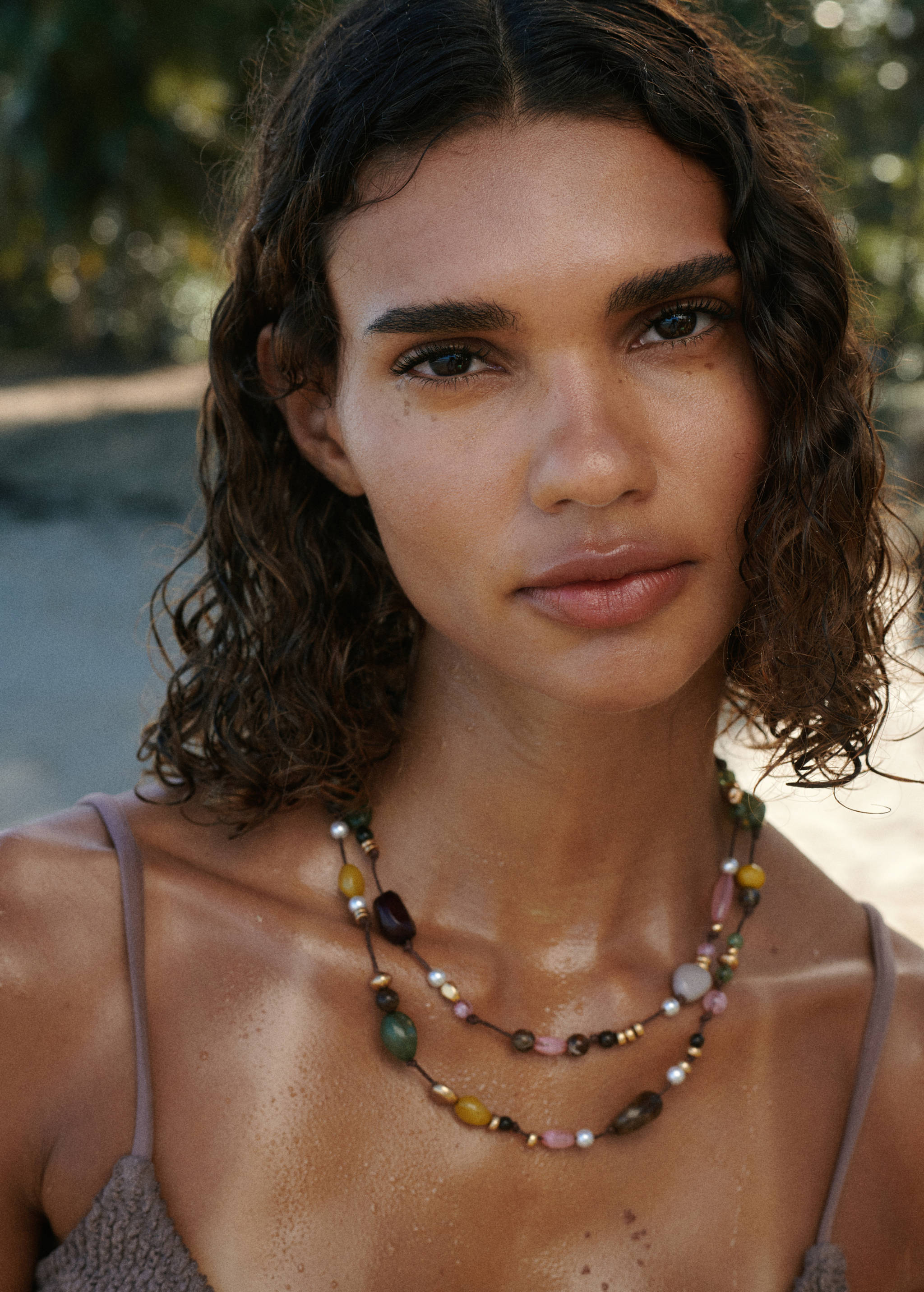 Double beaded necklace - Details of the article 1