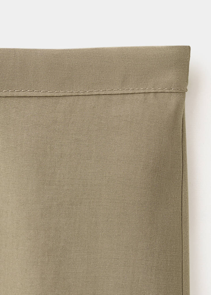 High-rise wide leg trousers — Khaki