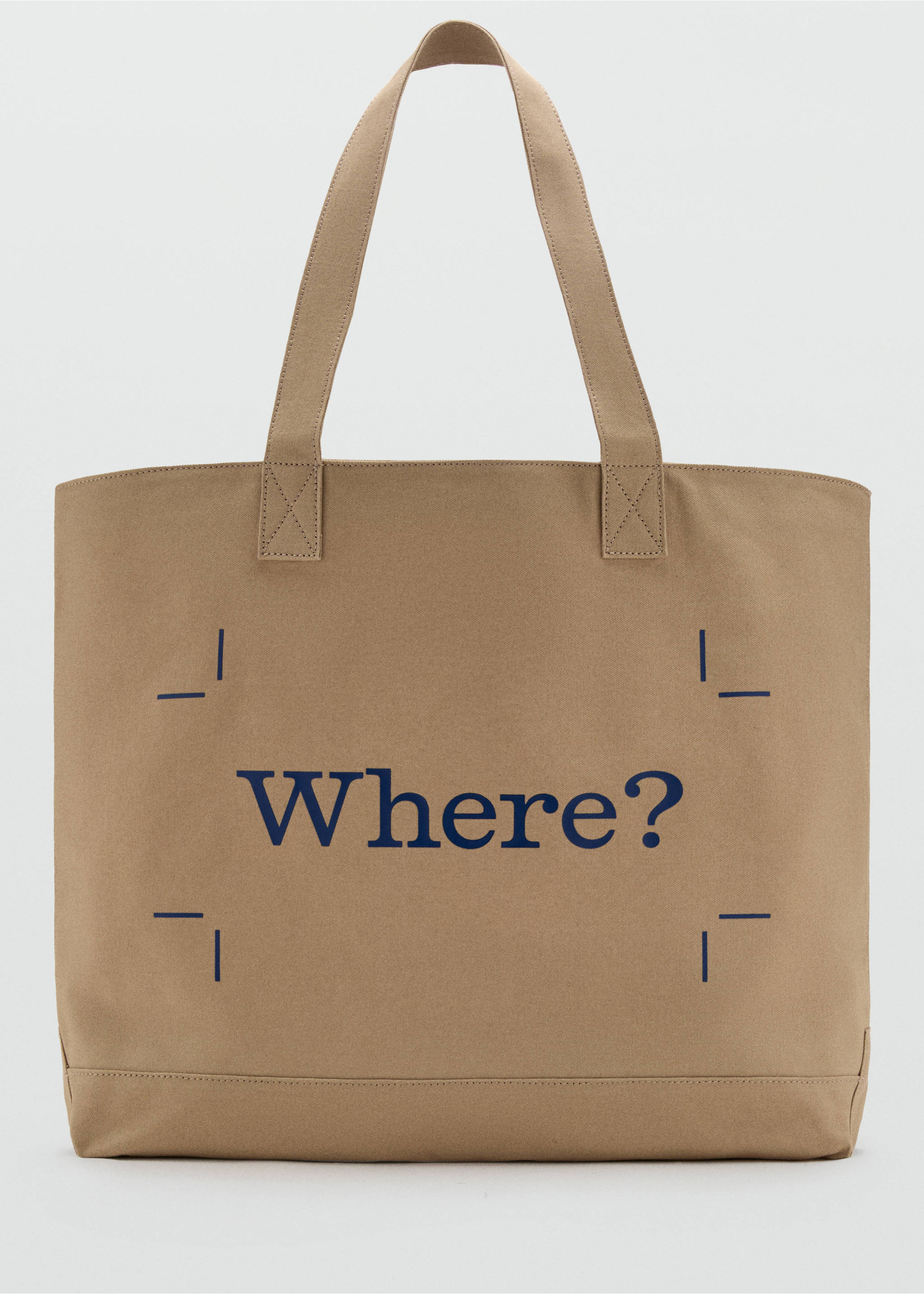 Bolso tote canvas 100% algodón - Artículo sin modelo, Beige. Ref: 27085990-00.