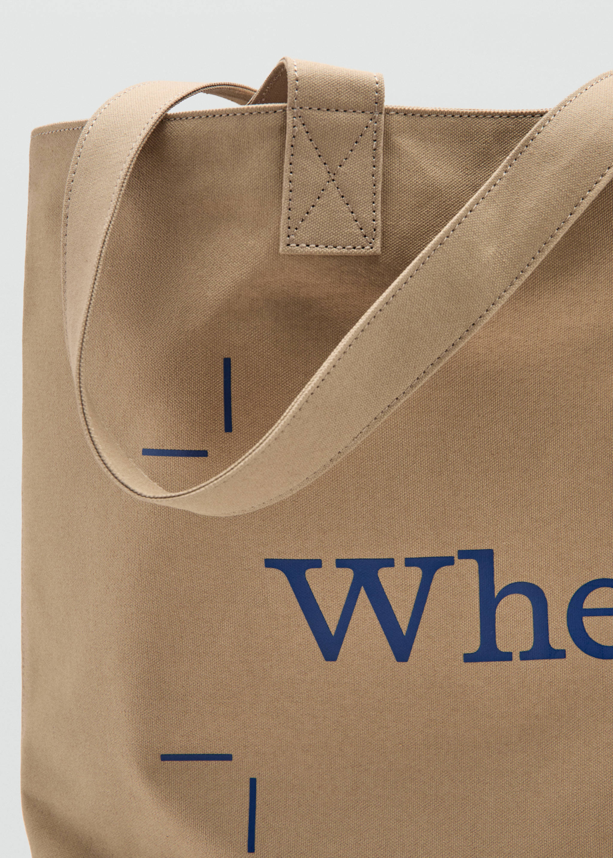 100% cotton canvas tote bag - Details of the article 1