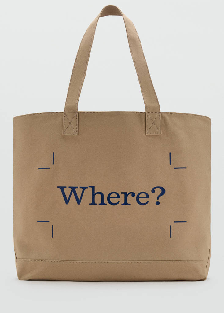 Tote-Bag aus 100 % Baumwollcanvas — Beige