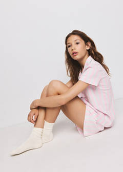 Striped short pyjamas — Light/Pastel Purple 5