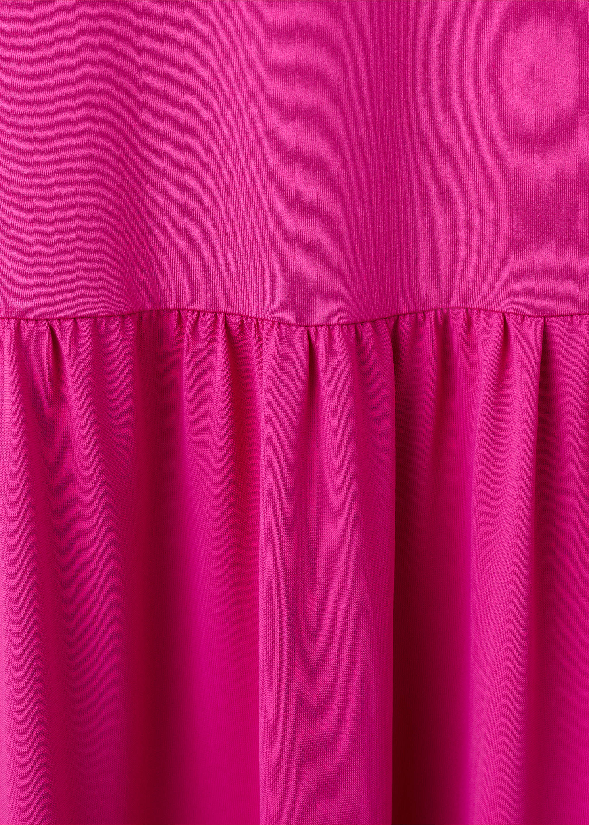 Strapless midi-dress - Details of the article 8, Fuchsia. Ref: 27085995-00.