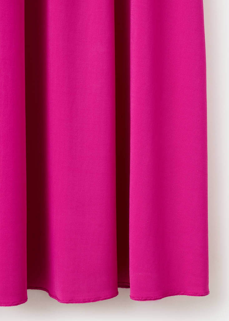 Strapless midi-dress — Fuchsia