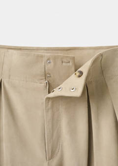 Suede harem trousers with dart detail — Sand 5