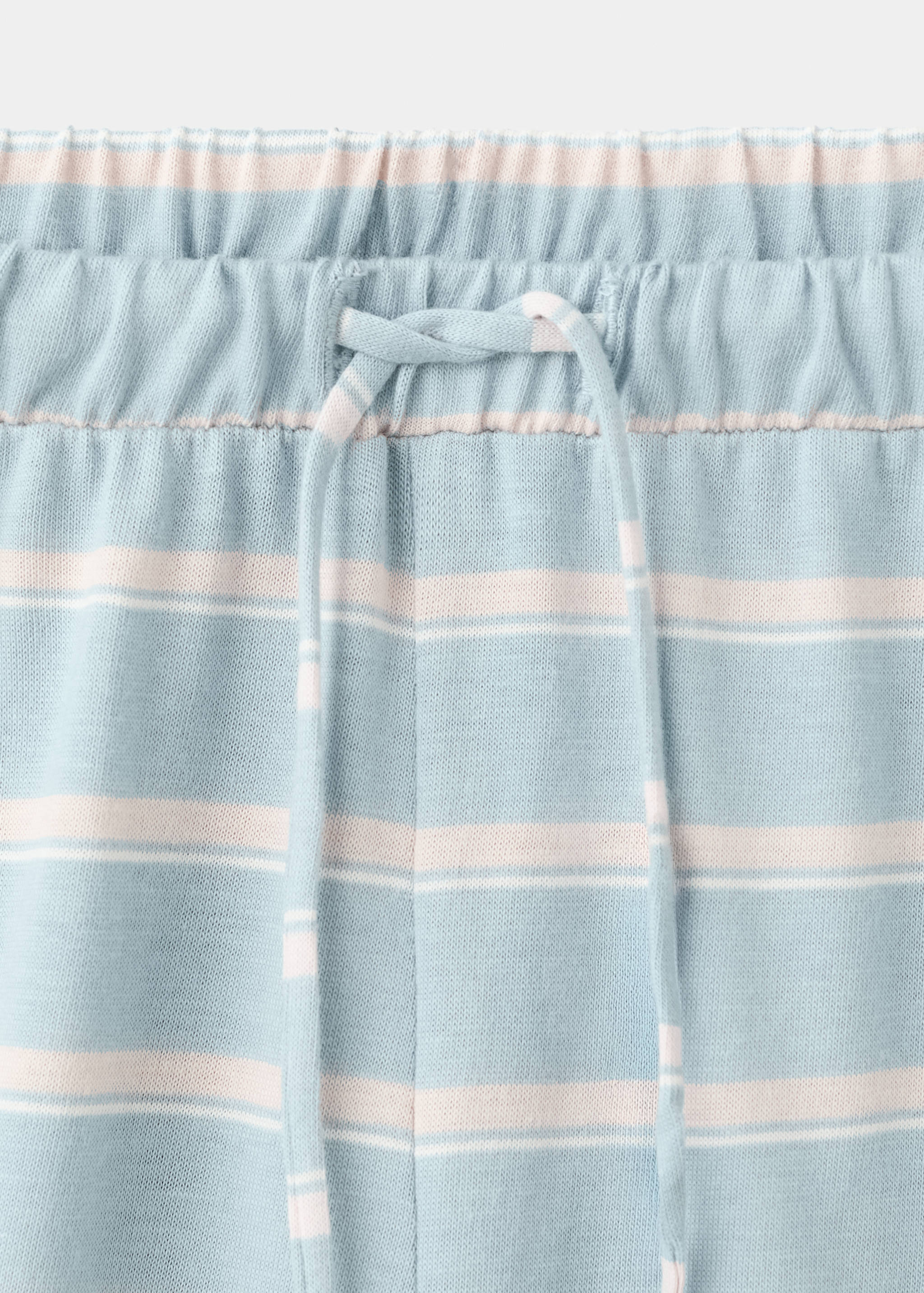 Cotton striped pyjama bottoms - Details of the article 8