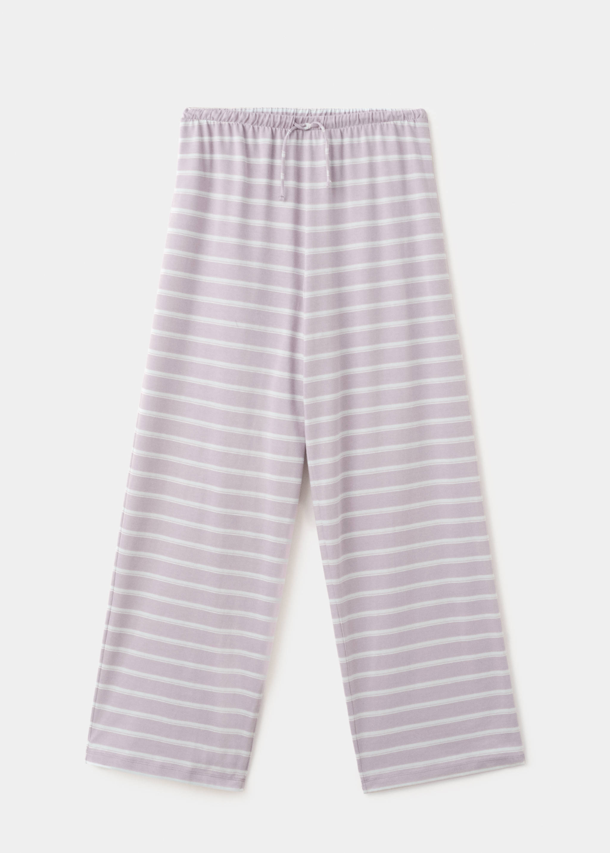 Cotton striped pyjama bottoms - Article without model