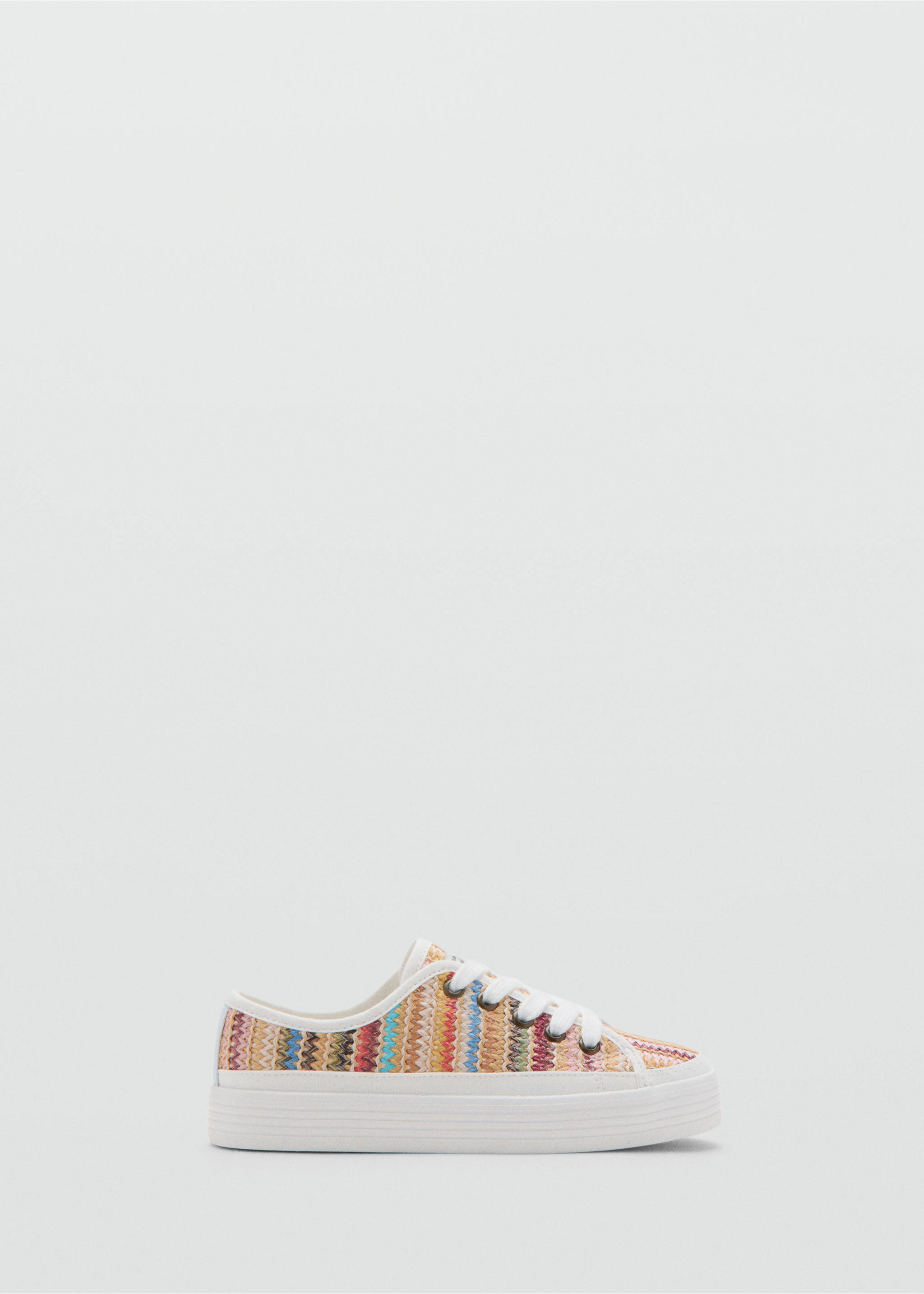 Multicoloured embroidered sports top - Article without model, White. Ref: 27086336-00.