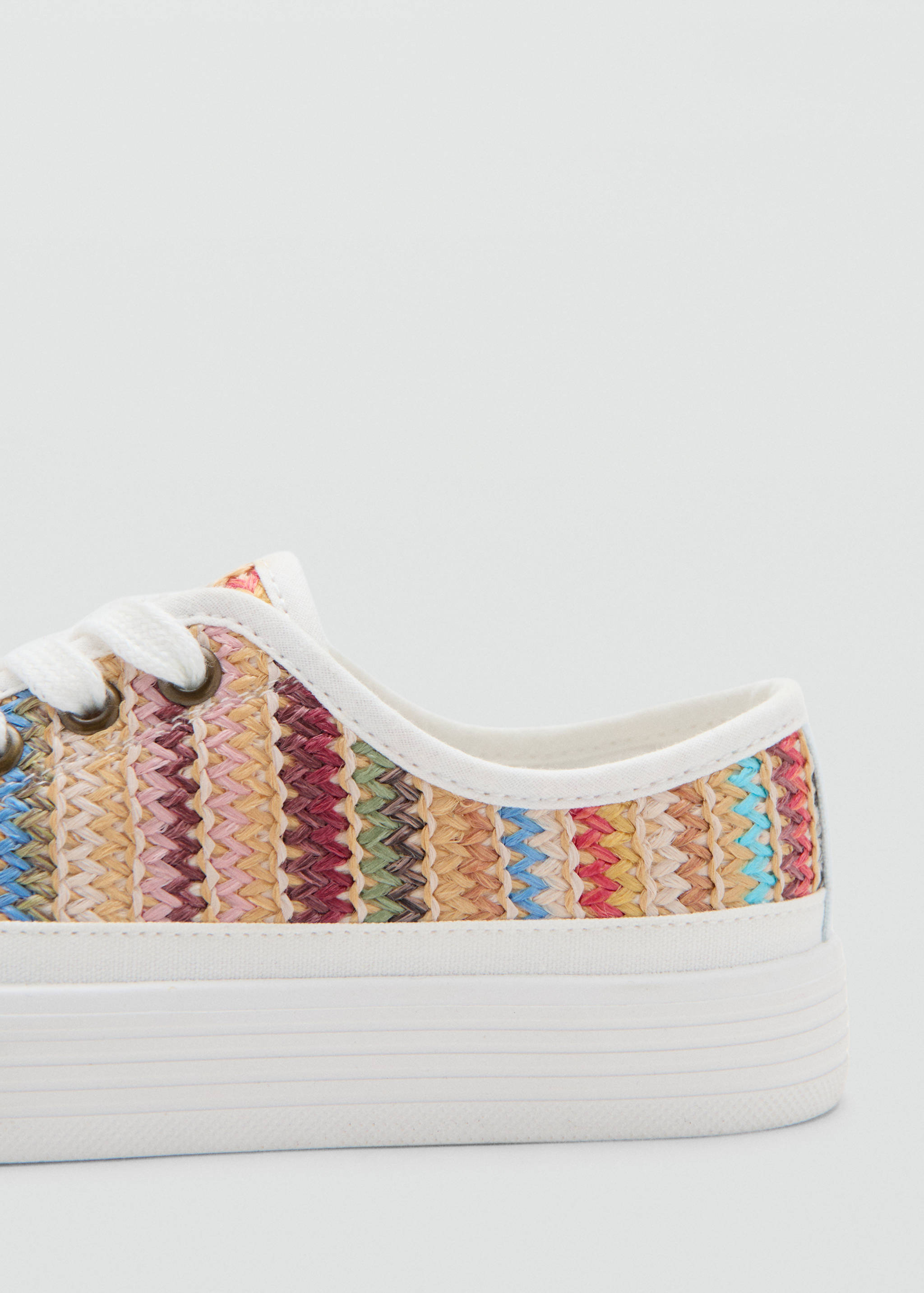 Multicoloured embroidered sports top - Details of the article 2