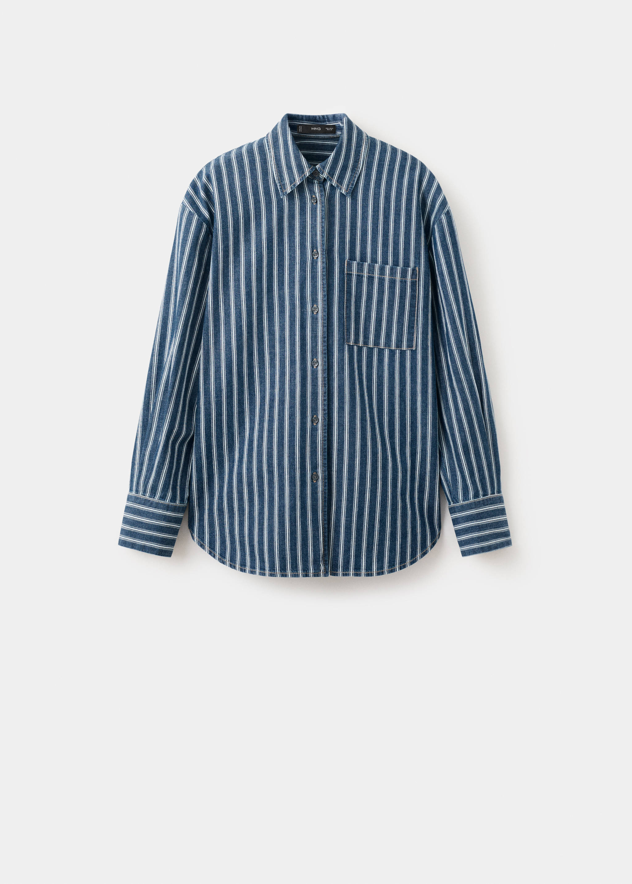 Striped denim shirt - Article without model