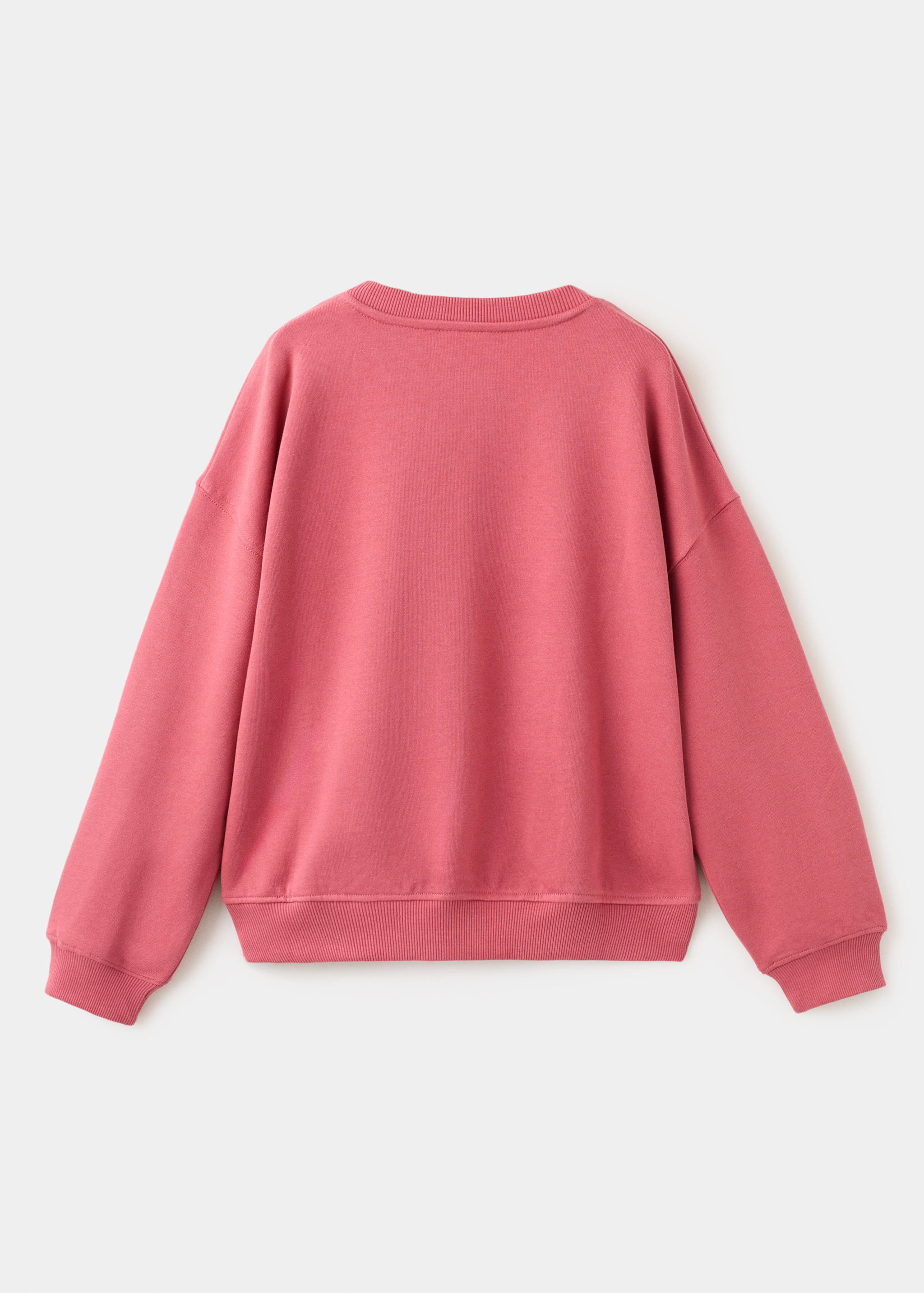 Embossed text sweatshirt - Reverse of the article