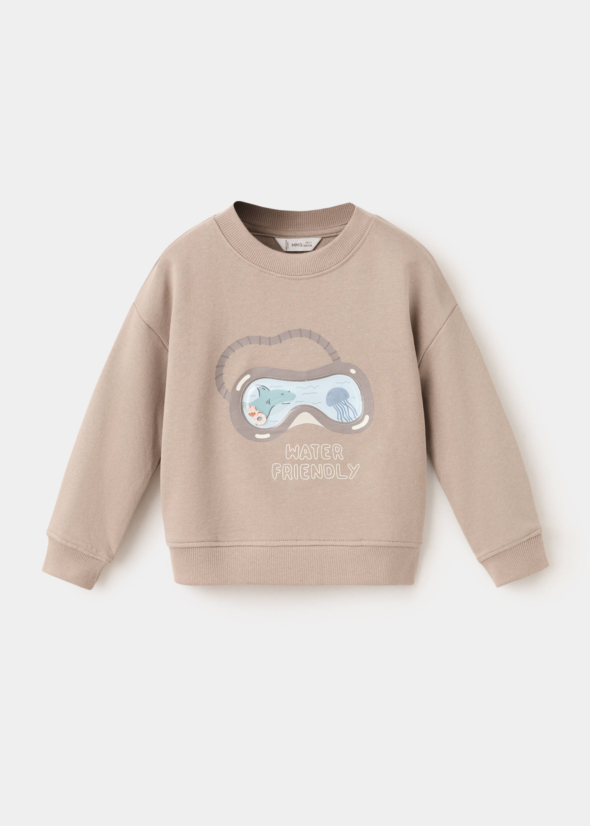 Printed cotton sweatshirt - Article without model