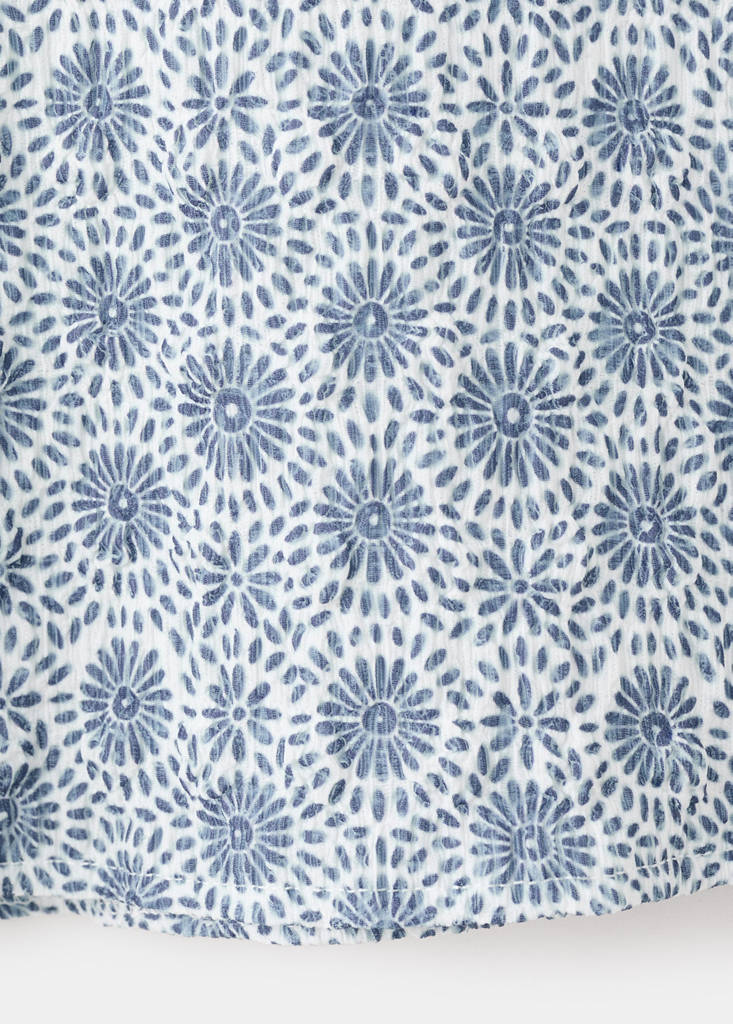 Fluid printed T-shirt — Blue