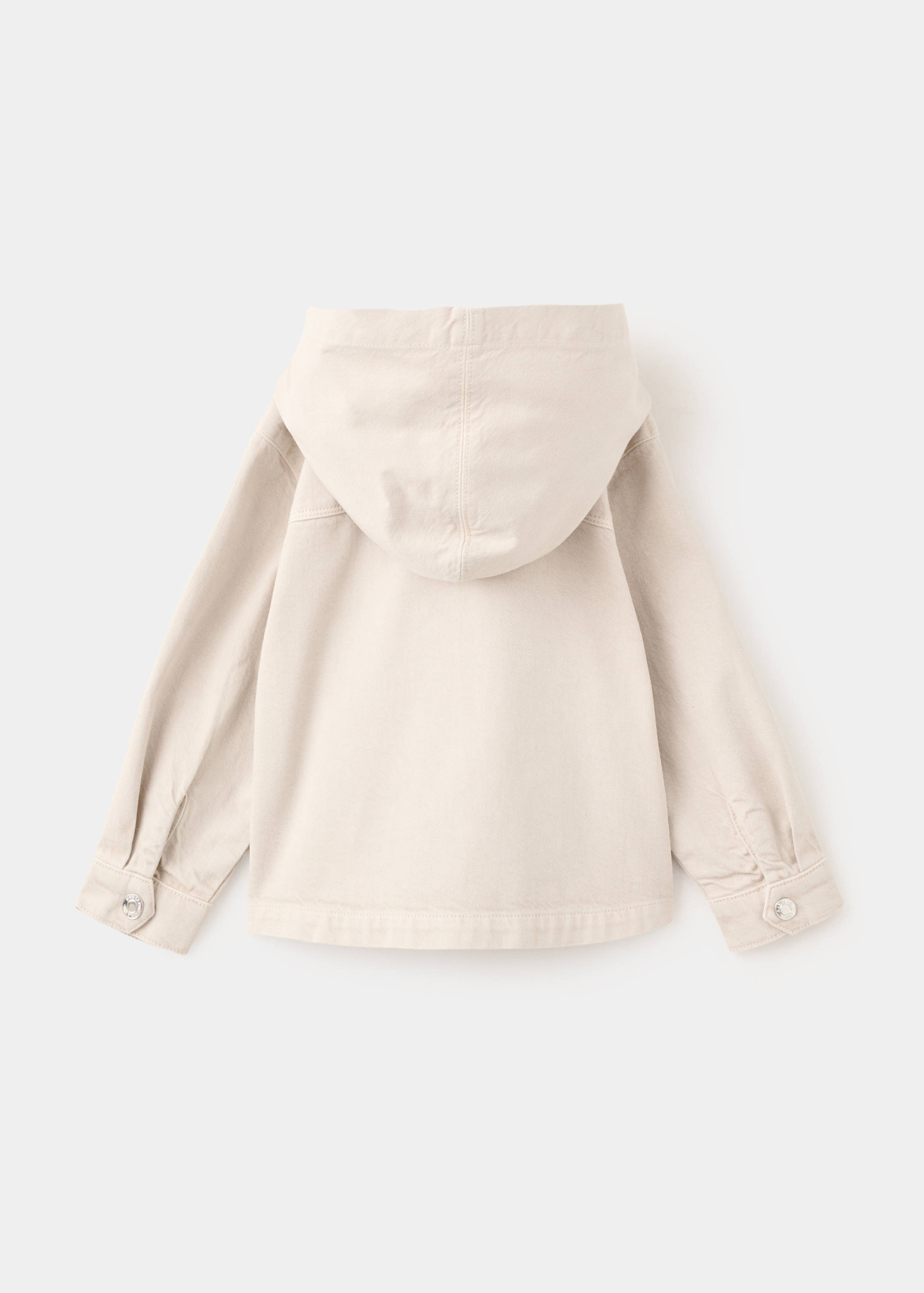 Denim jacket with hood - Reverse of the article