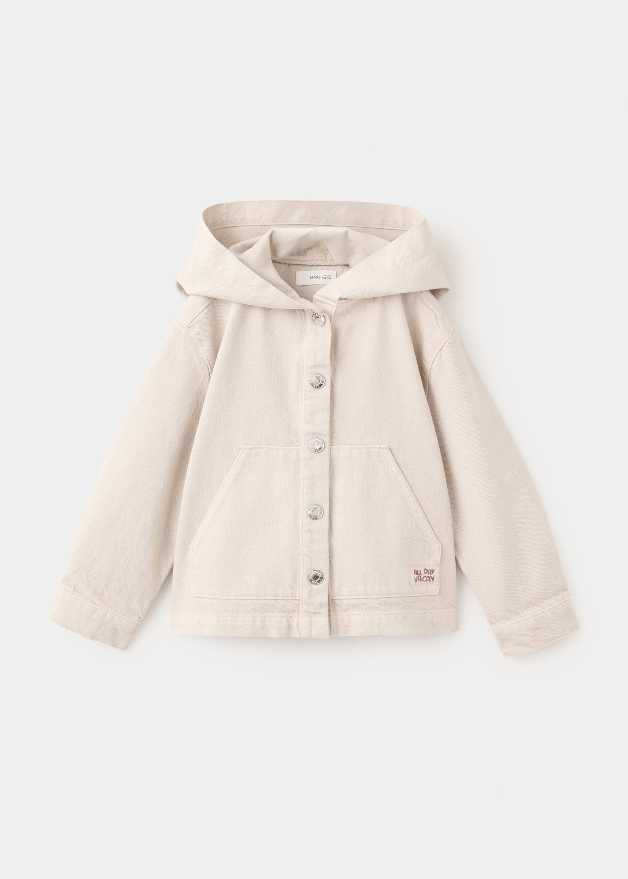 Denim jacket with hood - Article without model