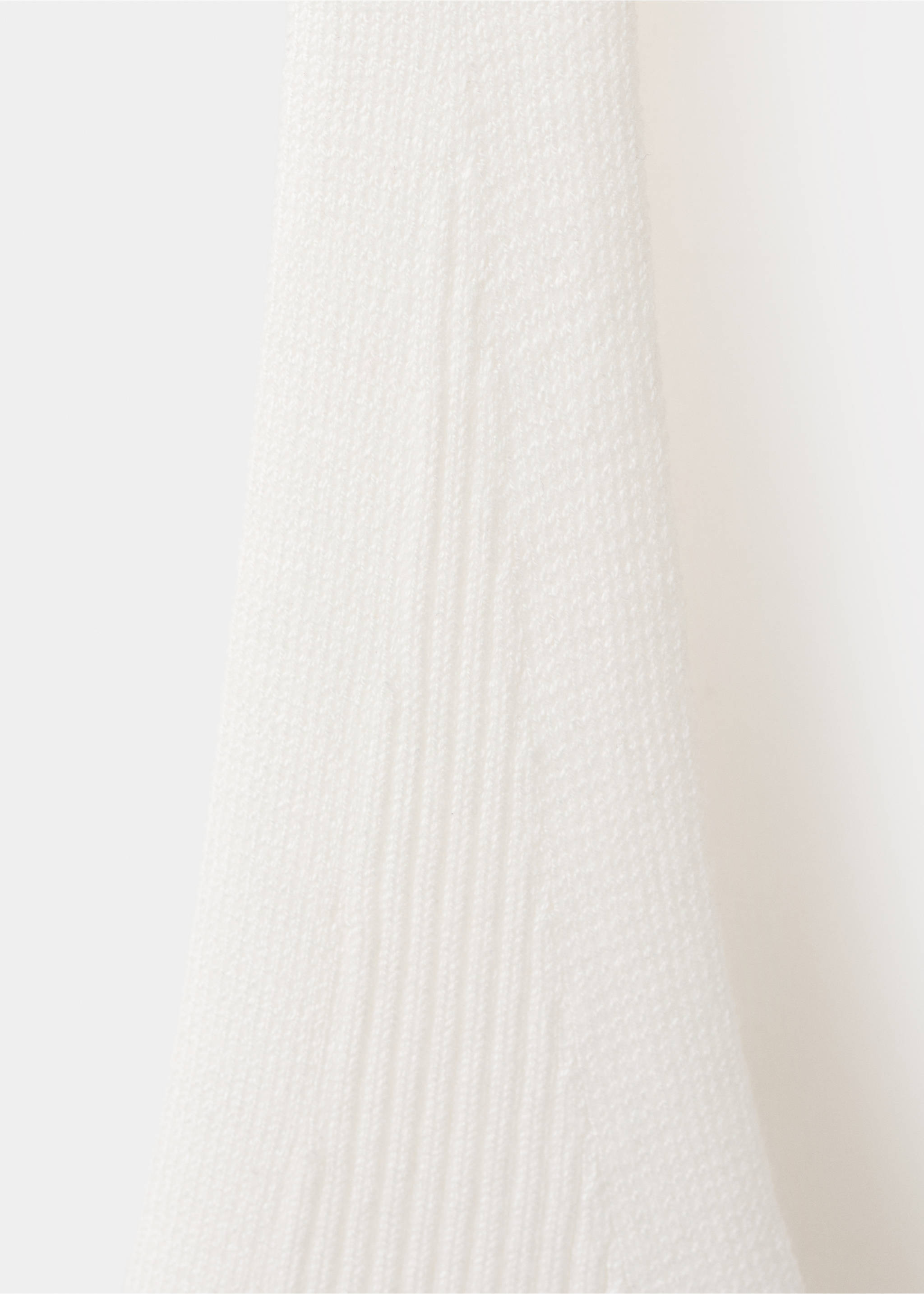 Ribbed halter neck top - Details of the article 0, White. Ref: 27086347-00.