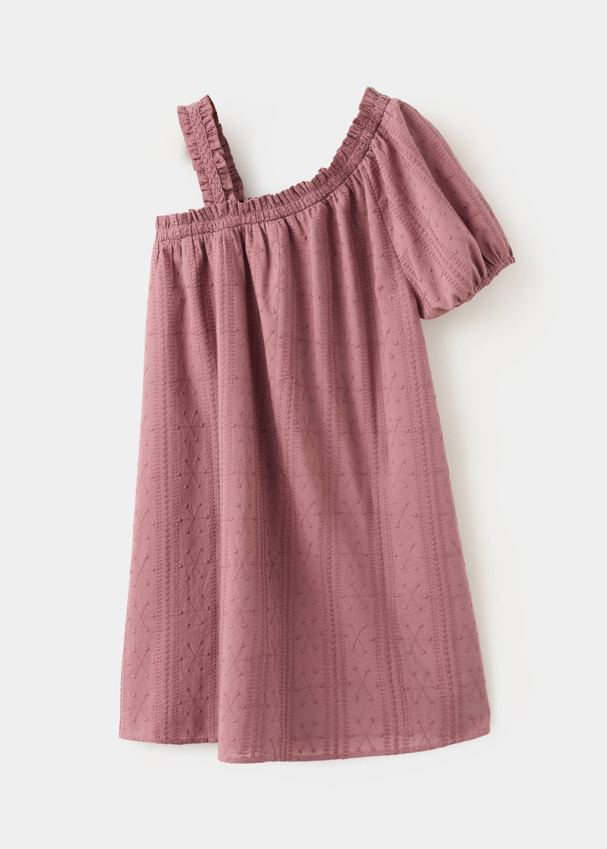 Asymmetric embroidered dress - Reverse of the article