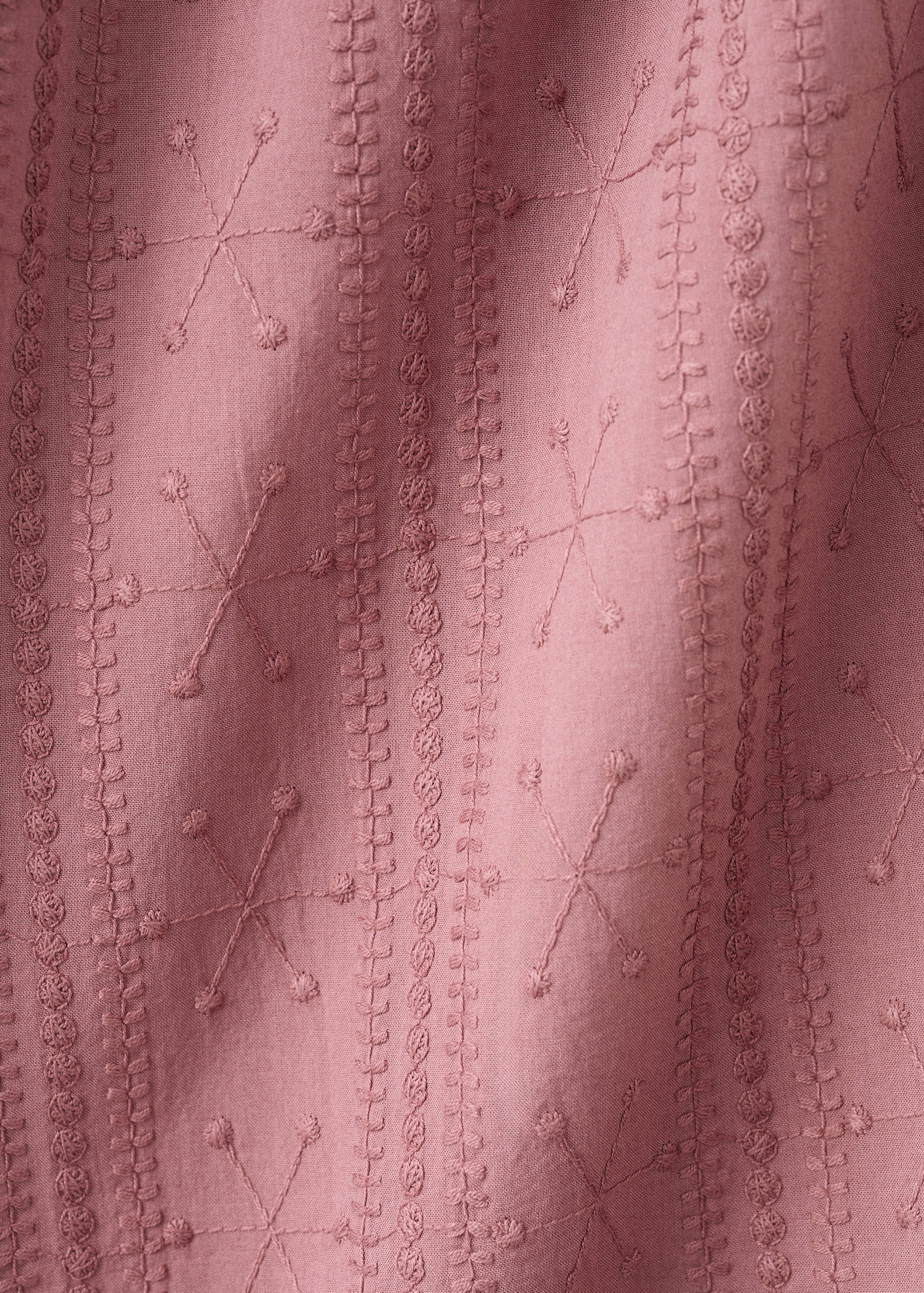 Asymmetric embroidered dress - Details of the article 0