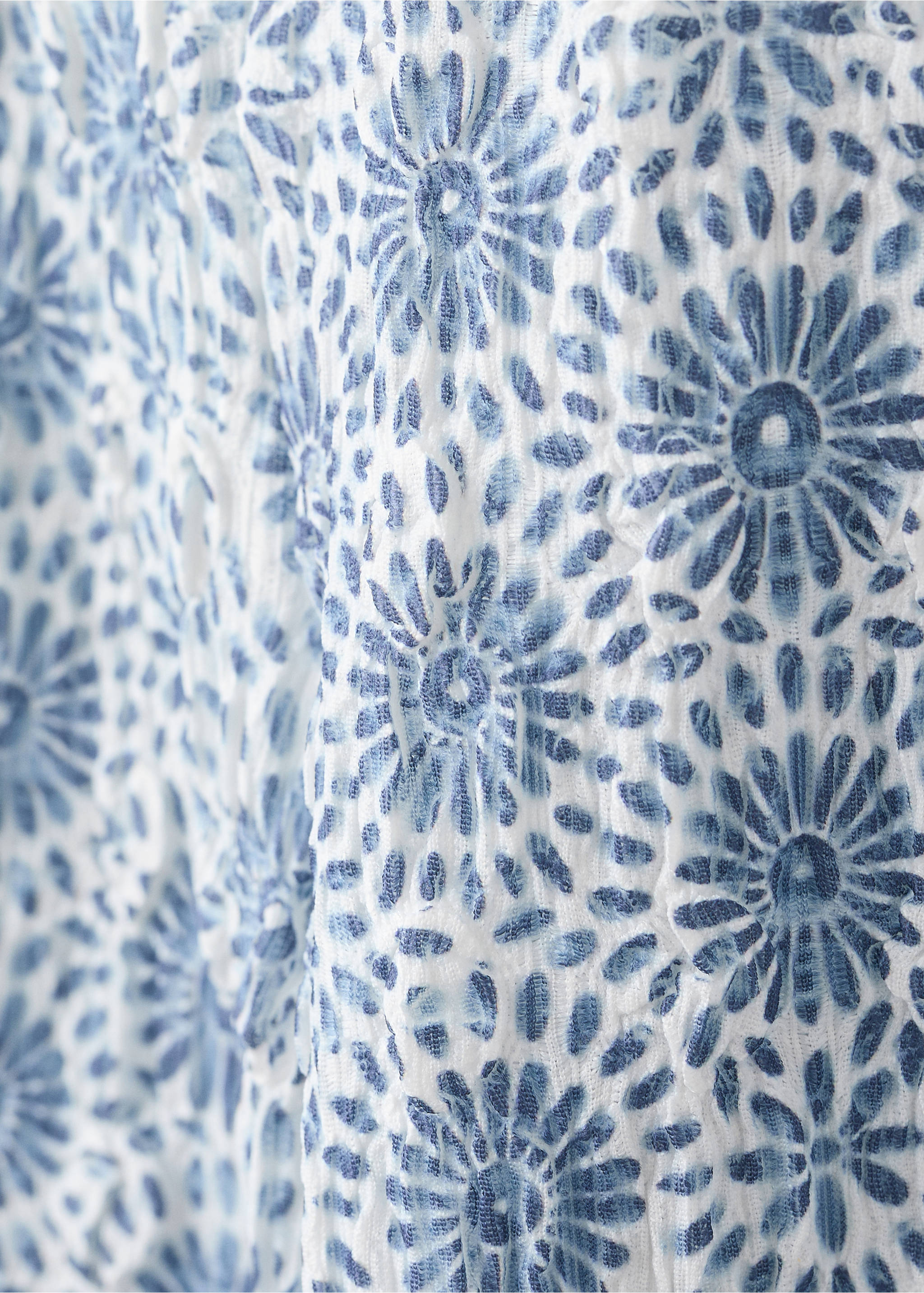 Pantalón recto estampado - Detalle del artículo 0, Azul. Ref: 27086349-00.